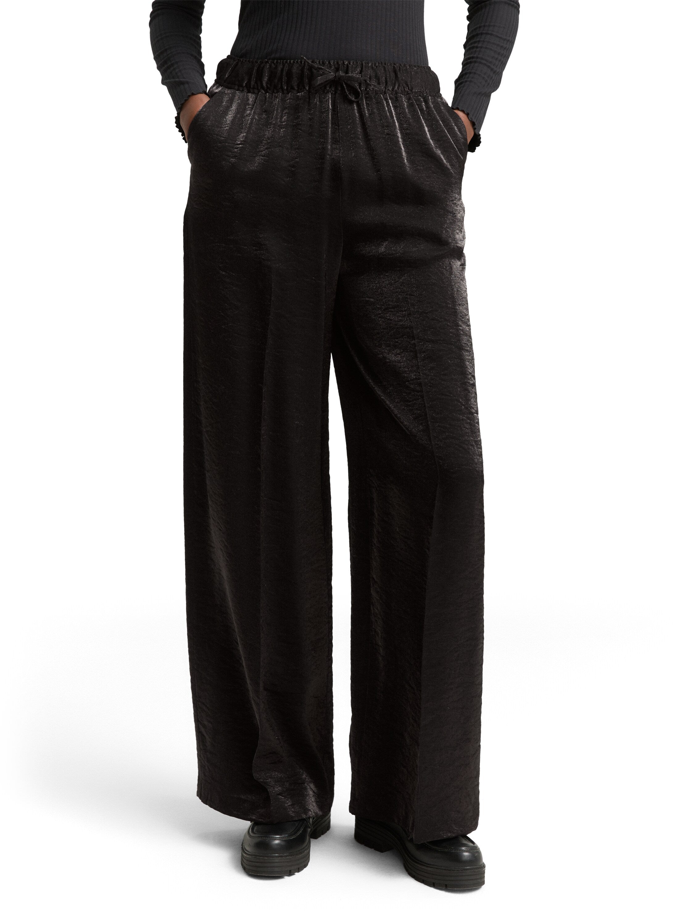 Tom Tailor Black Wide Leg Pants