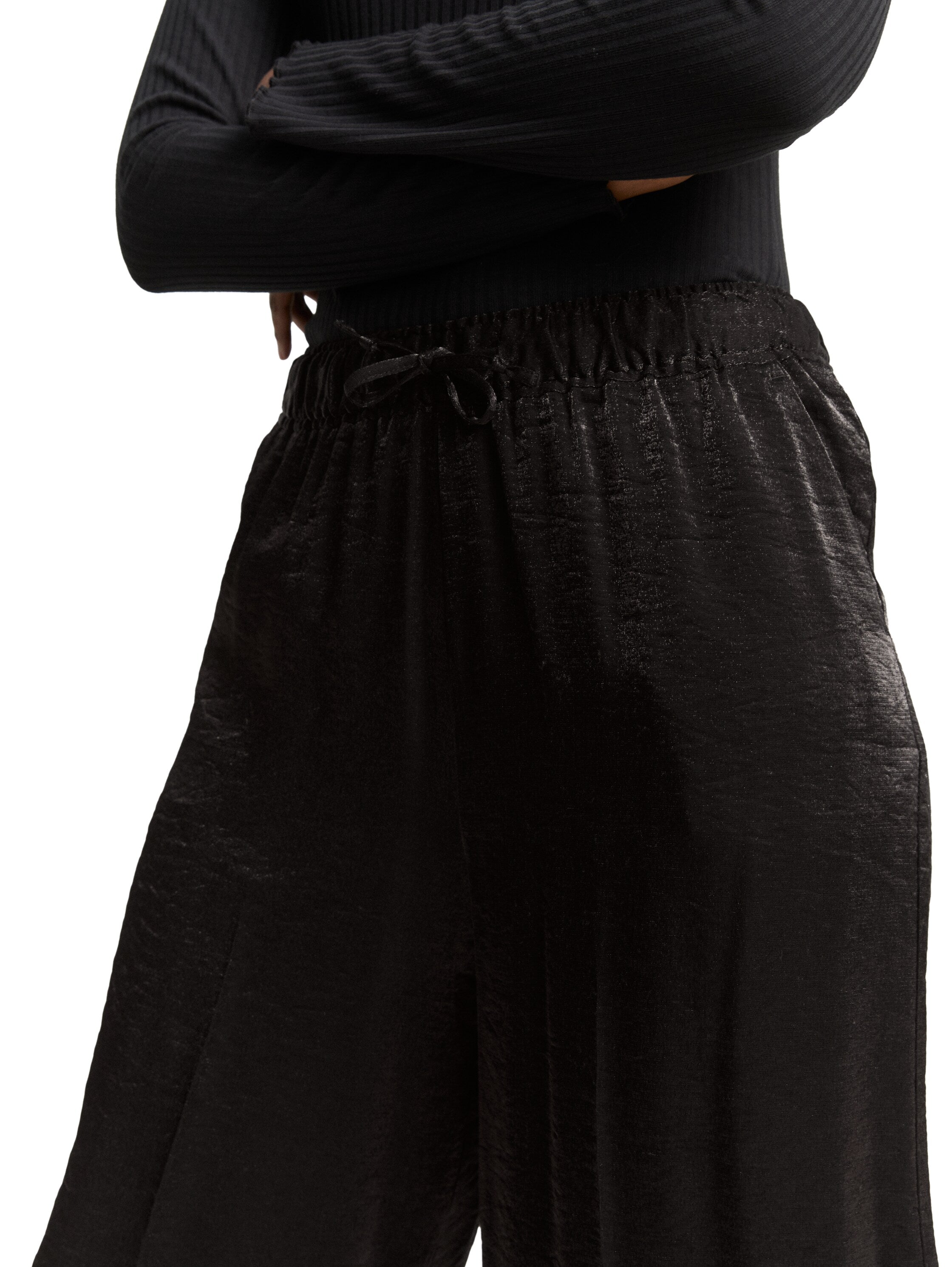 Tom Tailor Black Wide Leg Pants