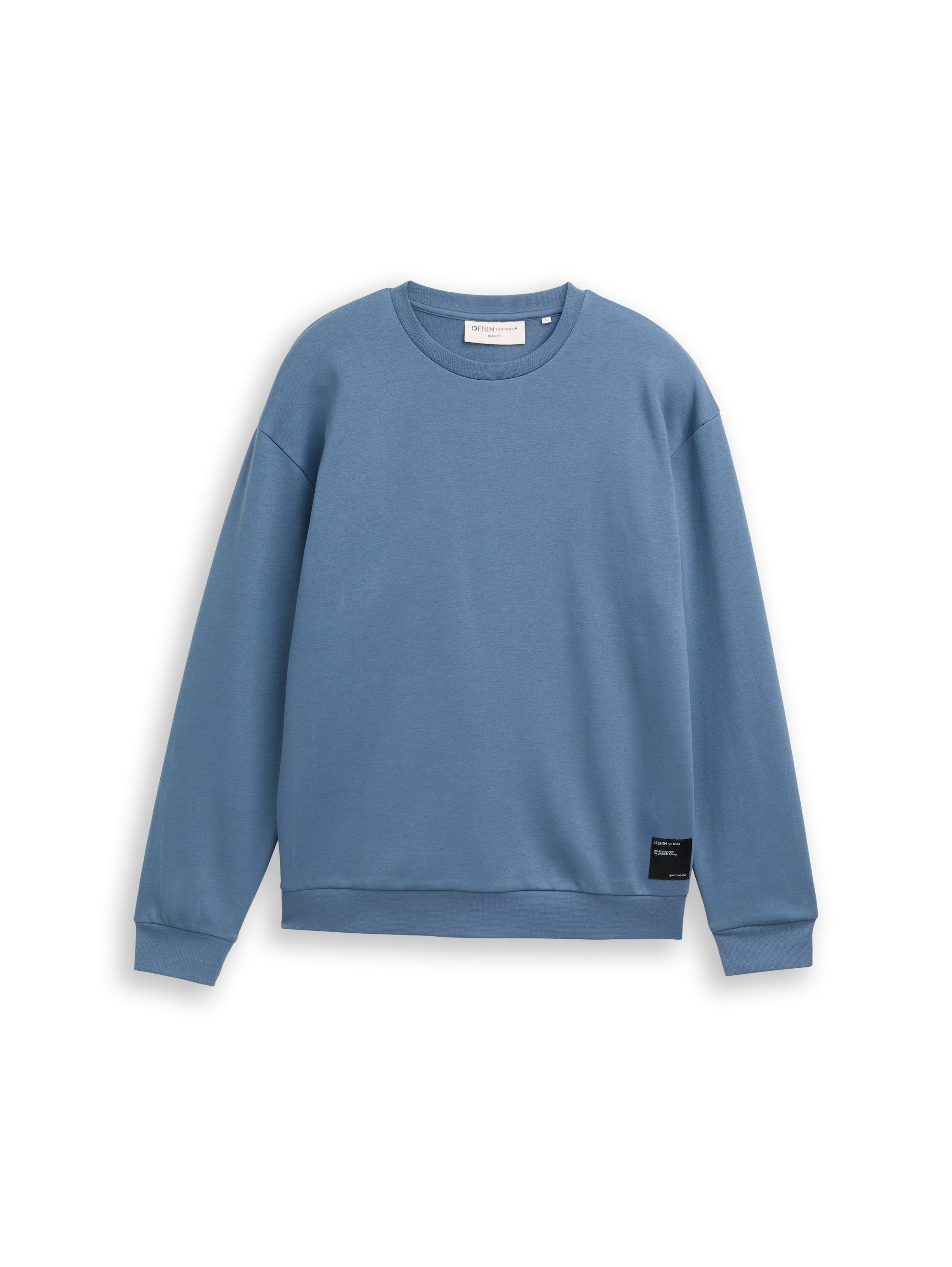 Tom Tailor Blue Sweater With Logo Badge