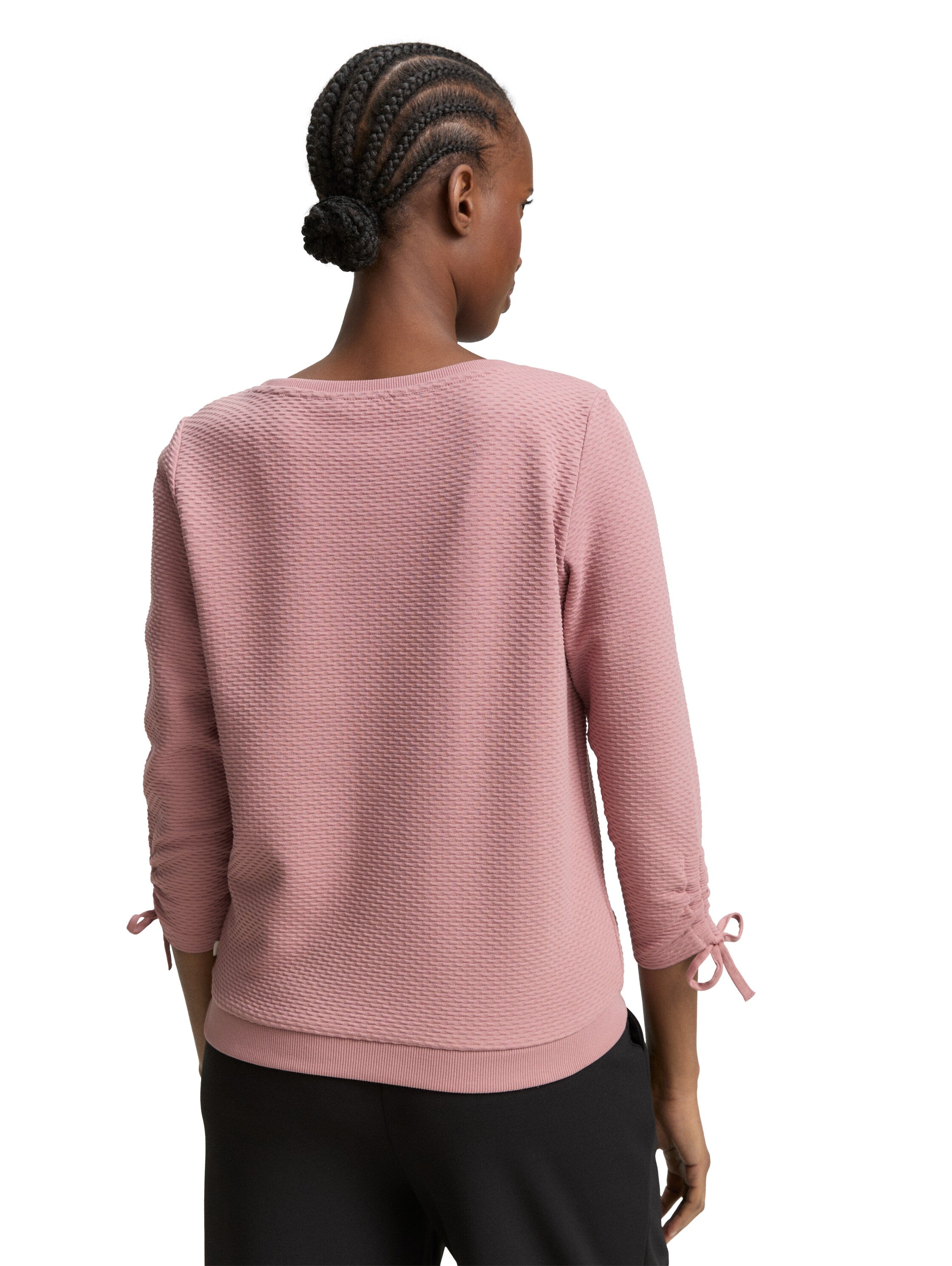 Tom Tailor Rose Sweater With Gathered Sleeves
