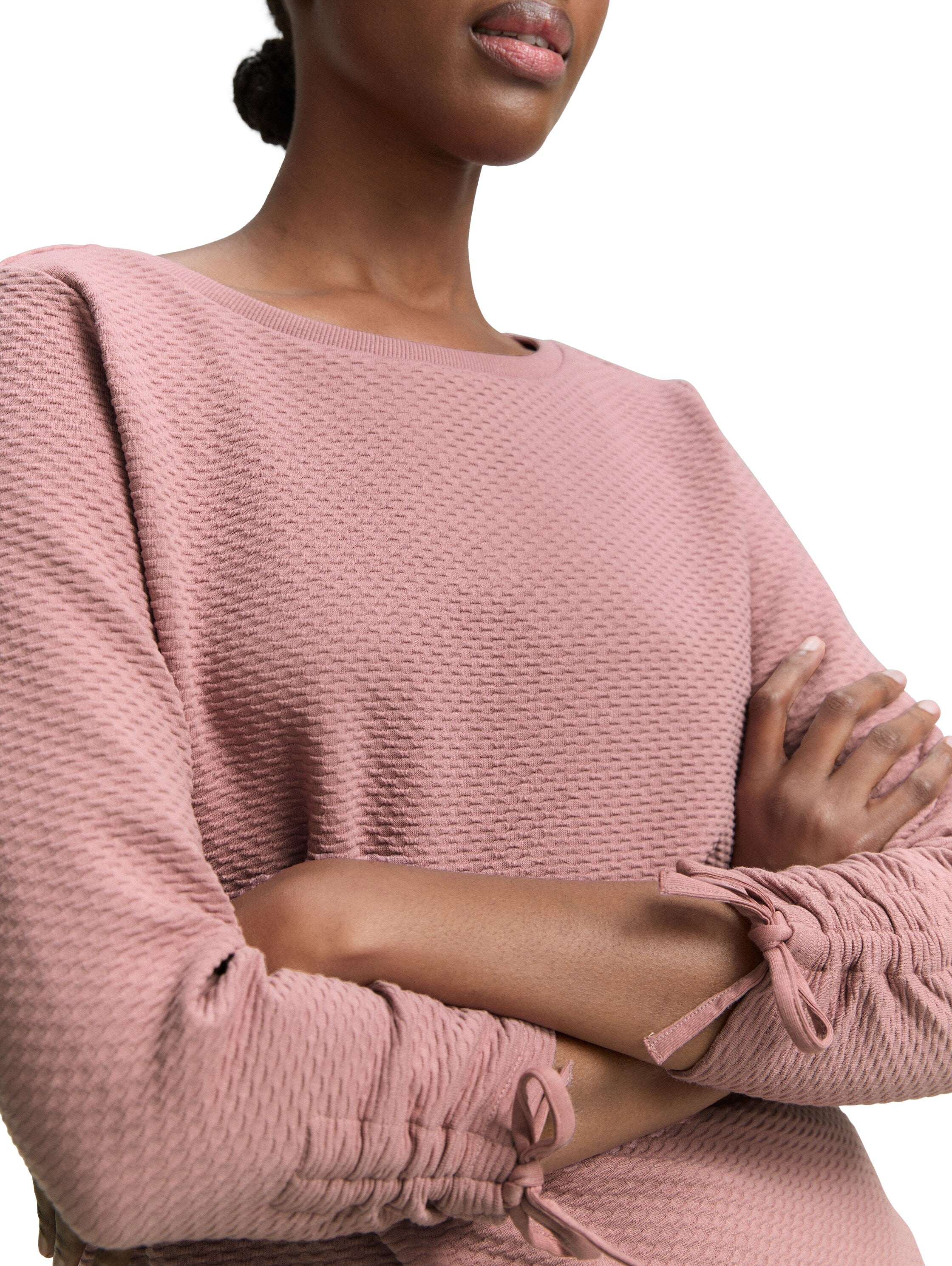 Tom Tailor Rose Sweater With Gathered Sleeves