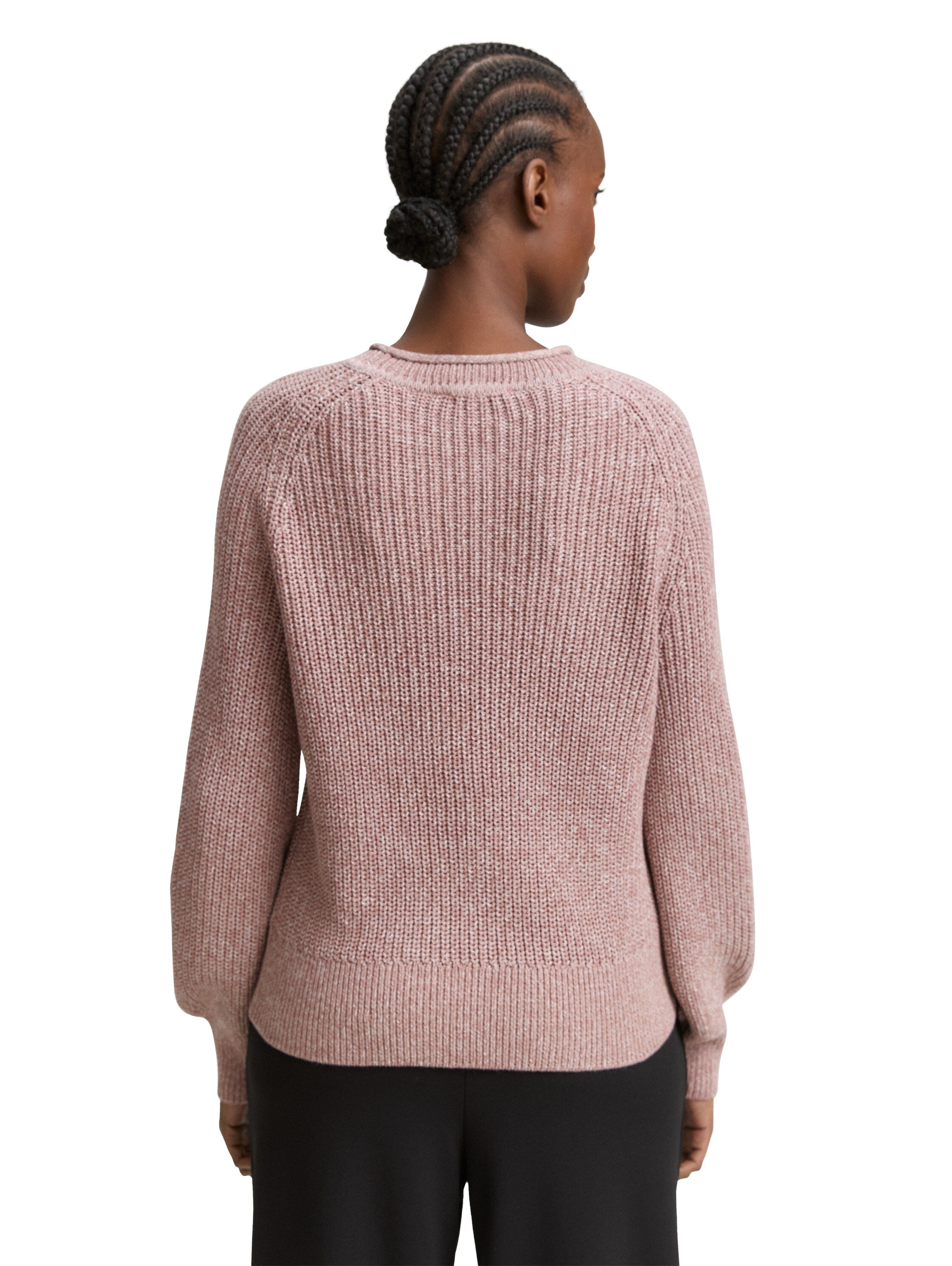 Tom Tailor Knitted Rose Pullover With Slight Ballons Sleeves