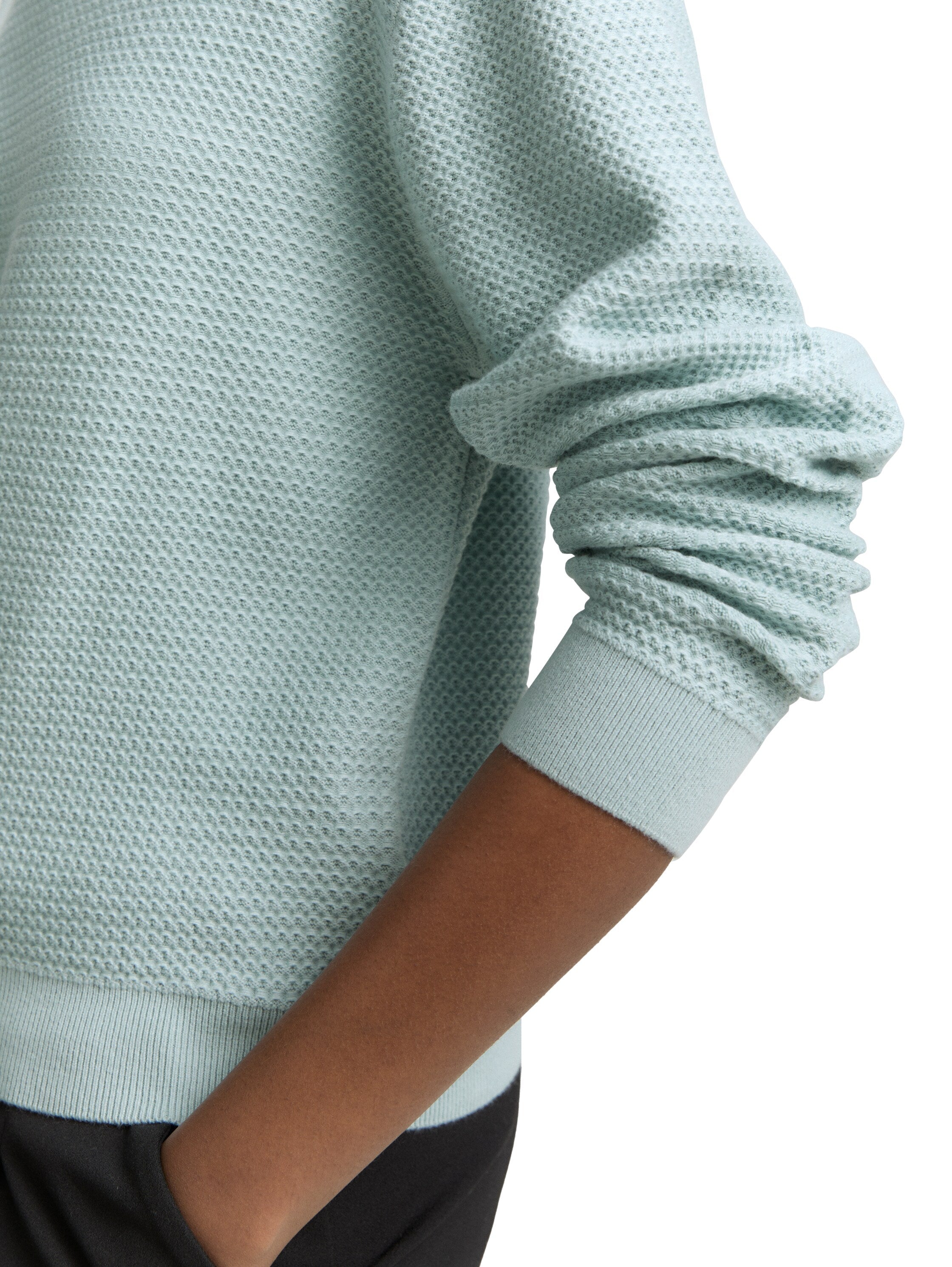 Tom Tailor Silver Cloud Blue Simple Sweater