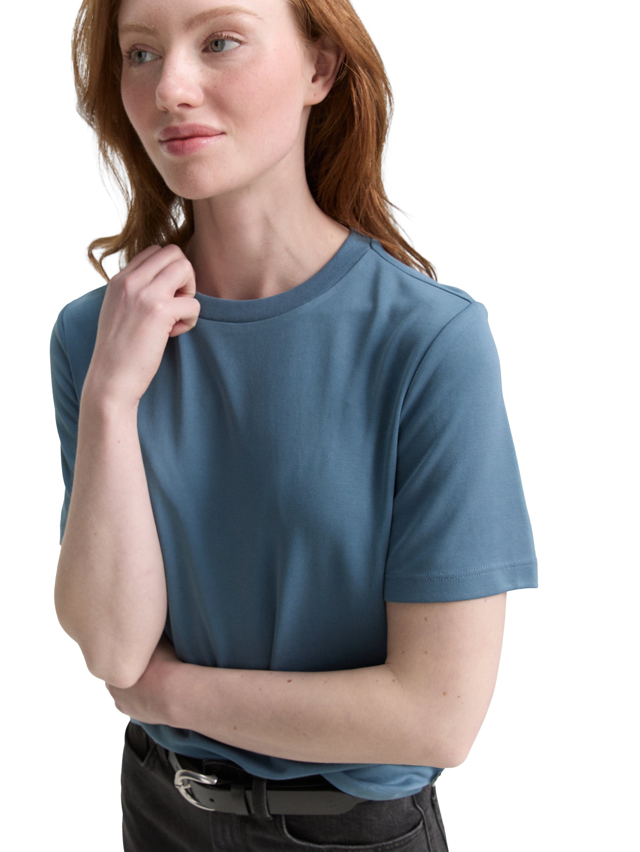 Tom Tailor Basic Loose Fit Dusty Blue T-shirt