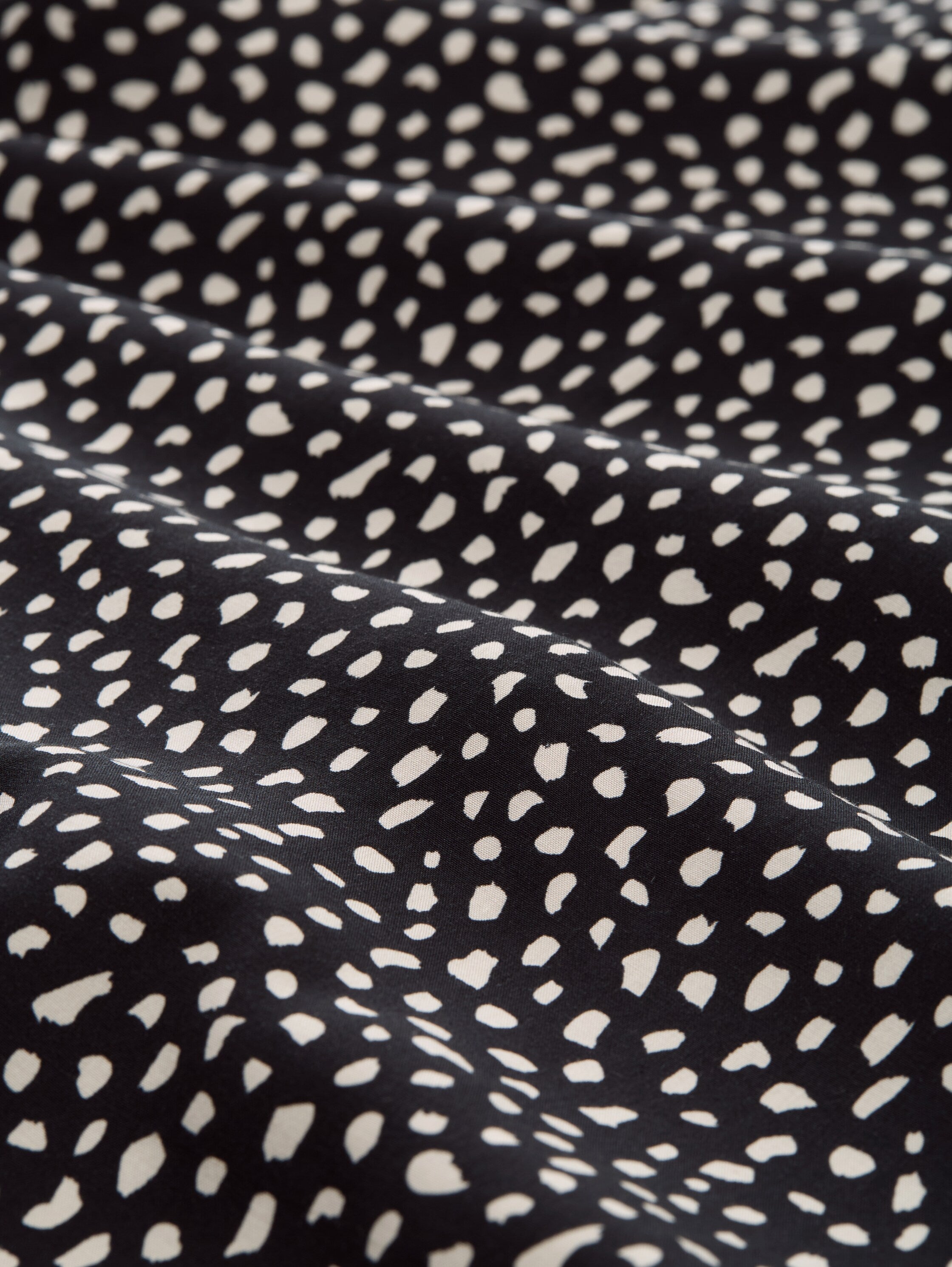 Tom Tailor Black And White Dotted Print Shirt