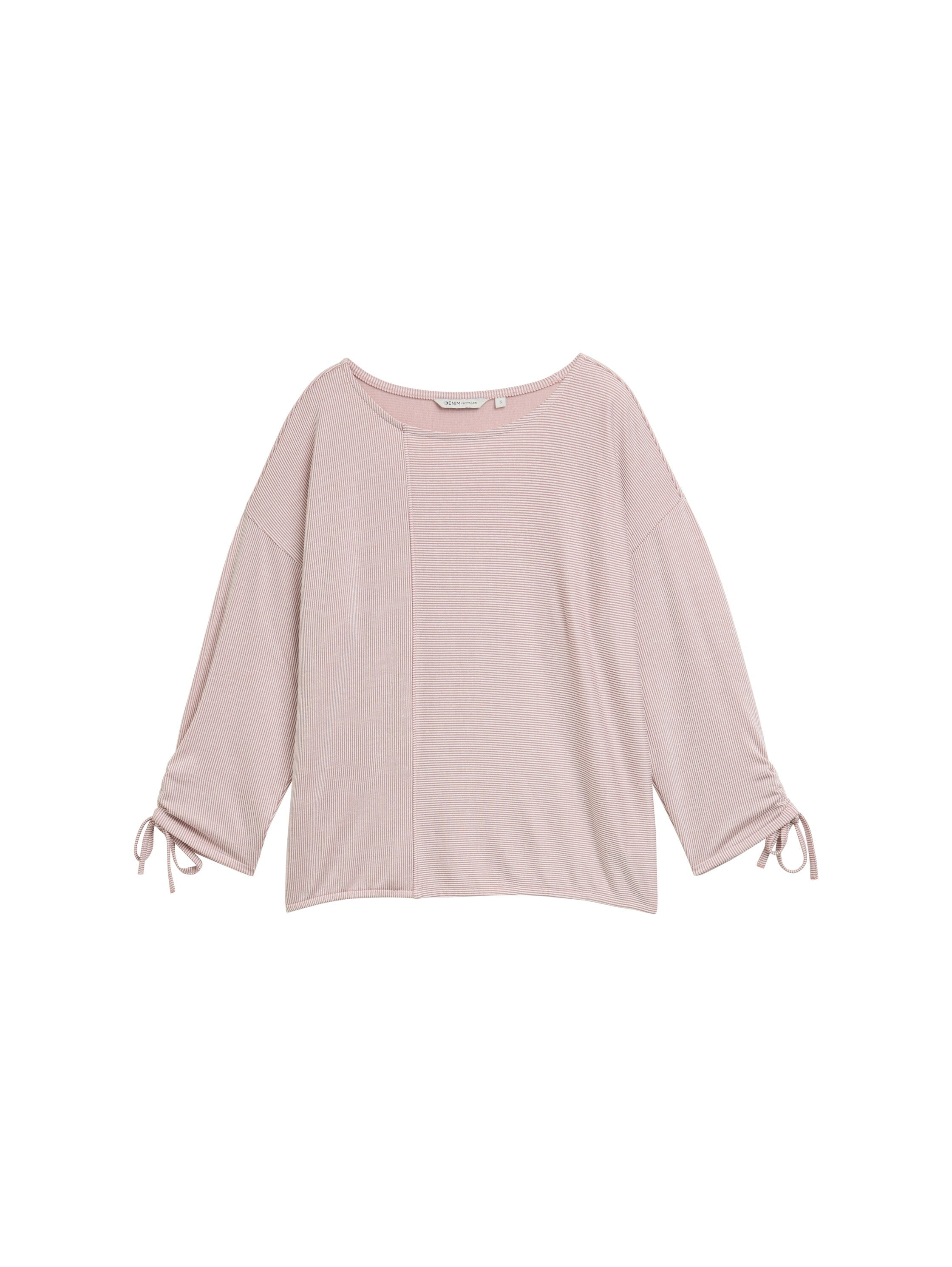 Tom Tailor Loose Fit Rose Top With Gathered Sleeves