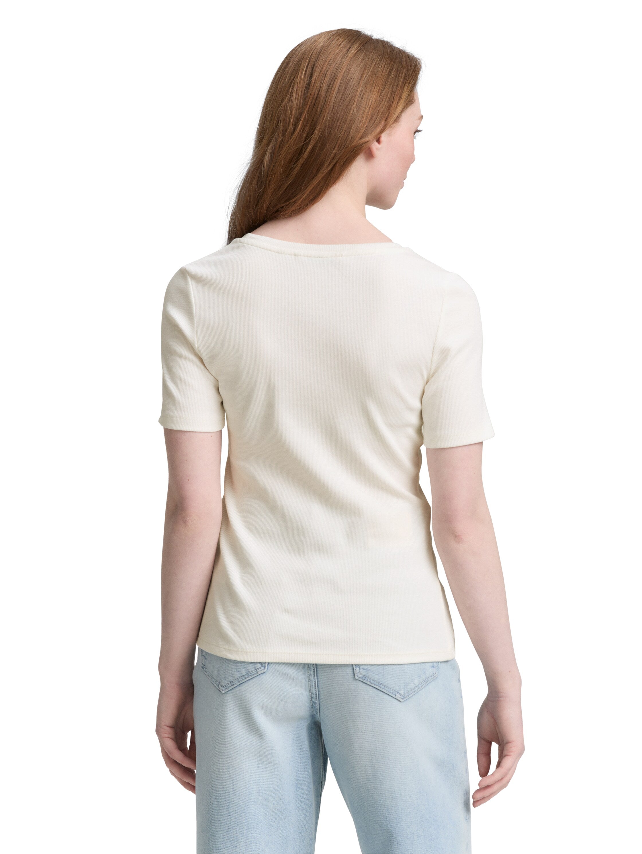 Tom Tailor Offwhite Slim Fit T-shirt