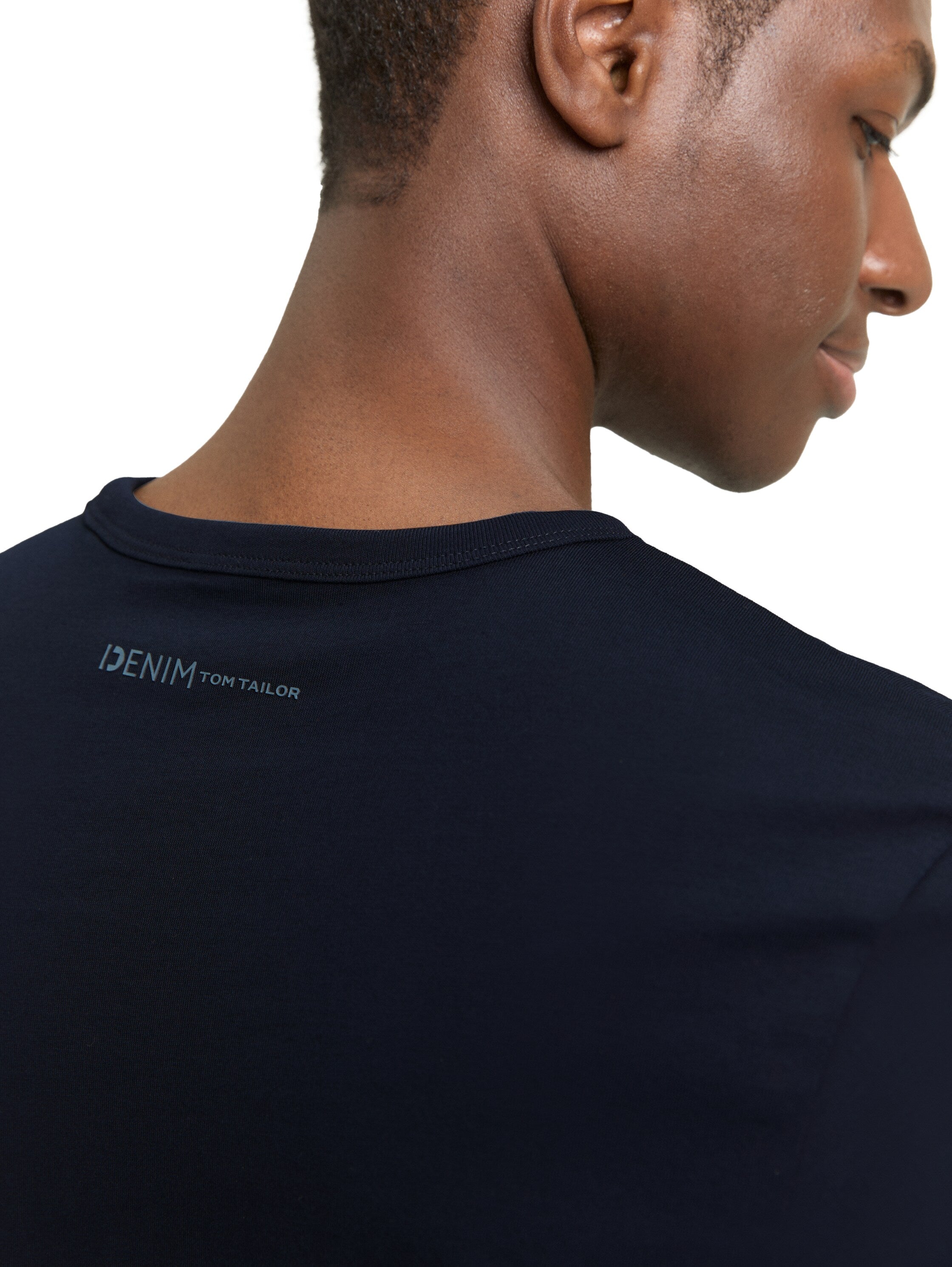Tom Tailor Navy Cotton T-Shirt