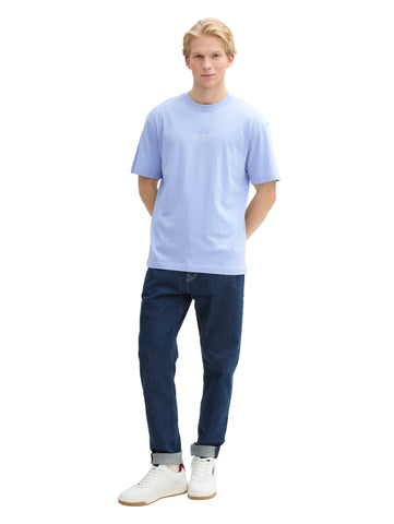 Tom Tailor Relaxed Fit Cotton Blue T-shirt