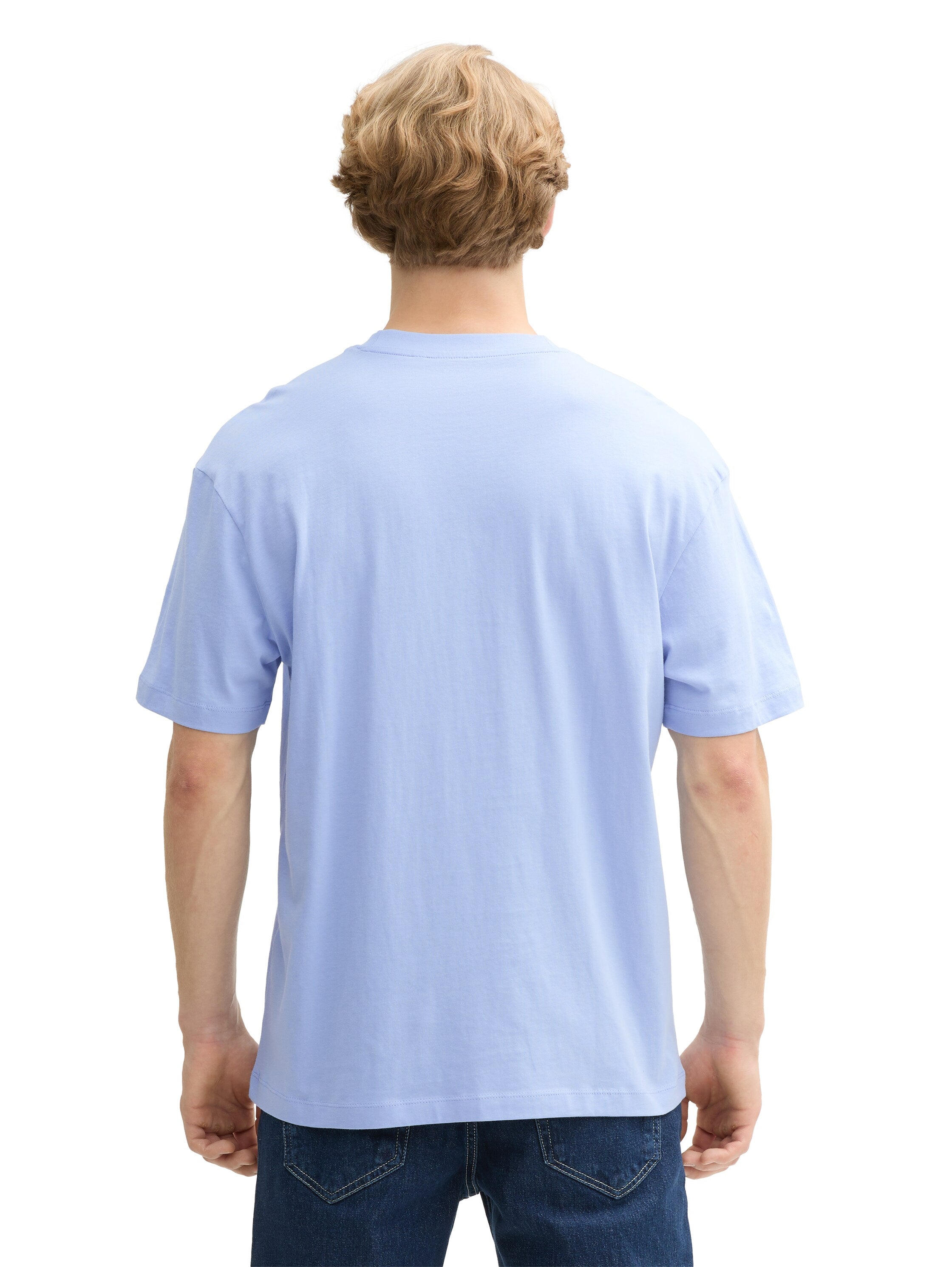 Tom Tailor Relaxed Fit Cotton Blue T-shirt