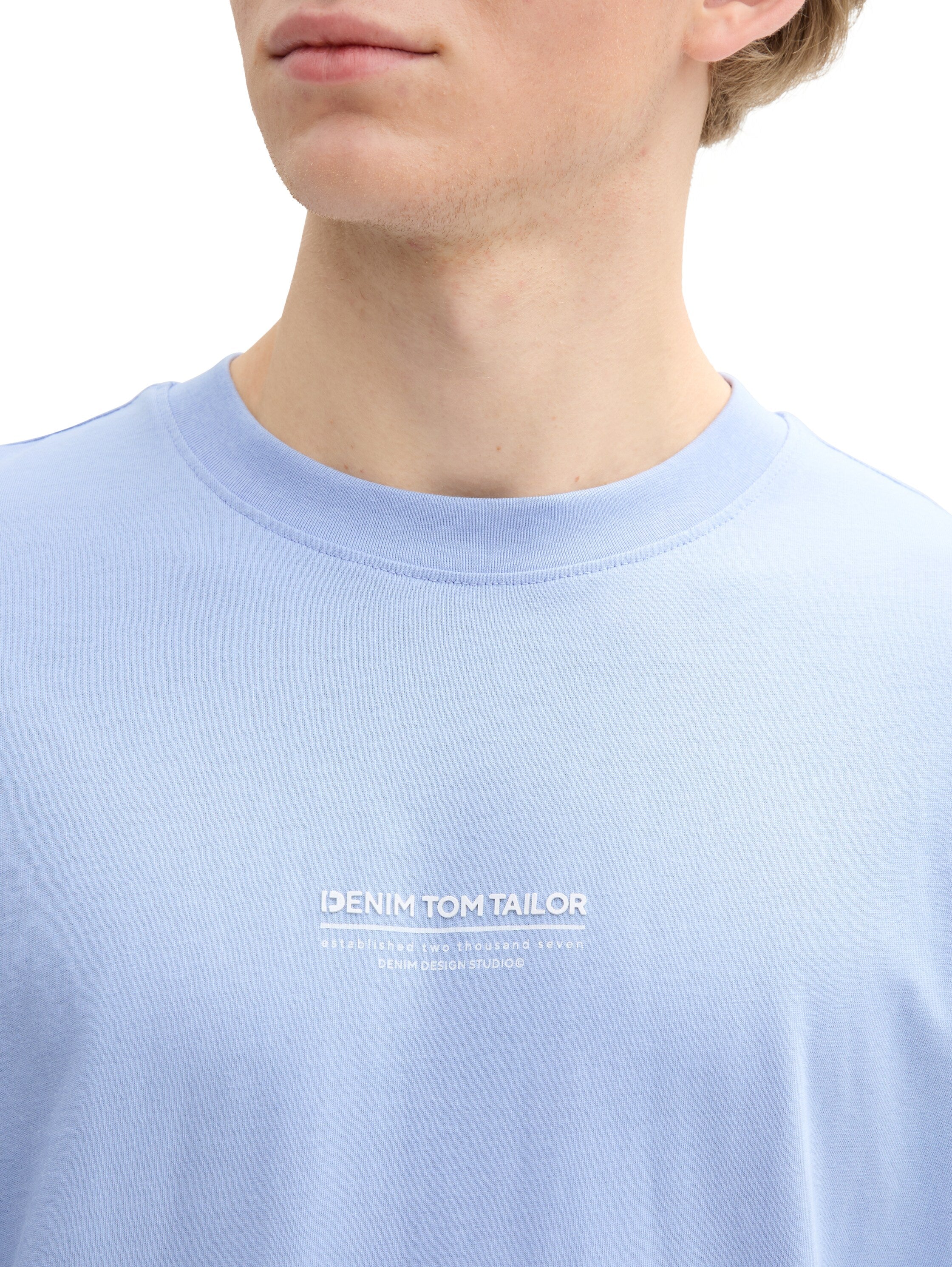 Tom Tailor Relaxed Fit Cotton Blue T-shirt