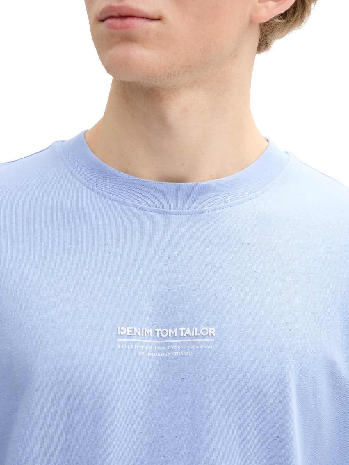 Tom Tailor Relaxed Fit Cotton Blue T-shirt