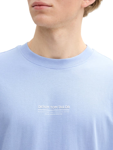 Tom Tailor Relaxed Fit Cotton Blue T-shirt
