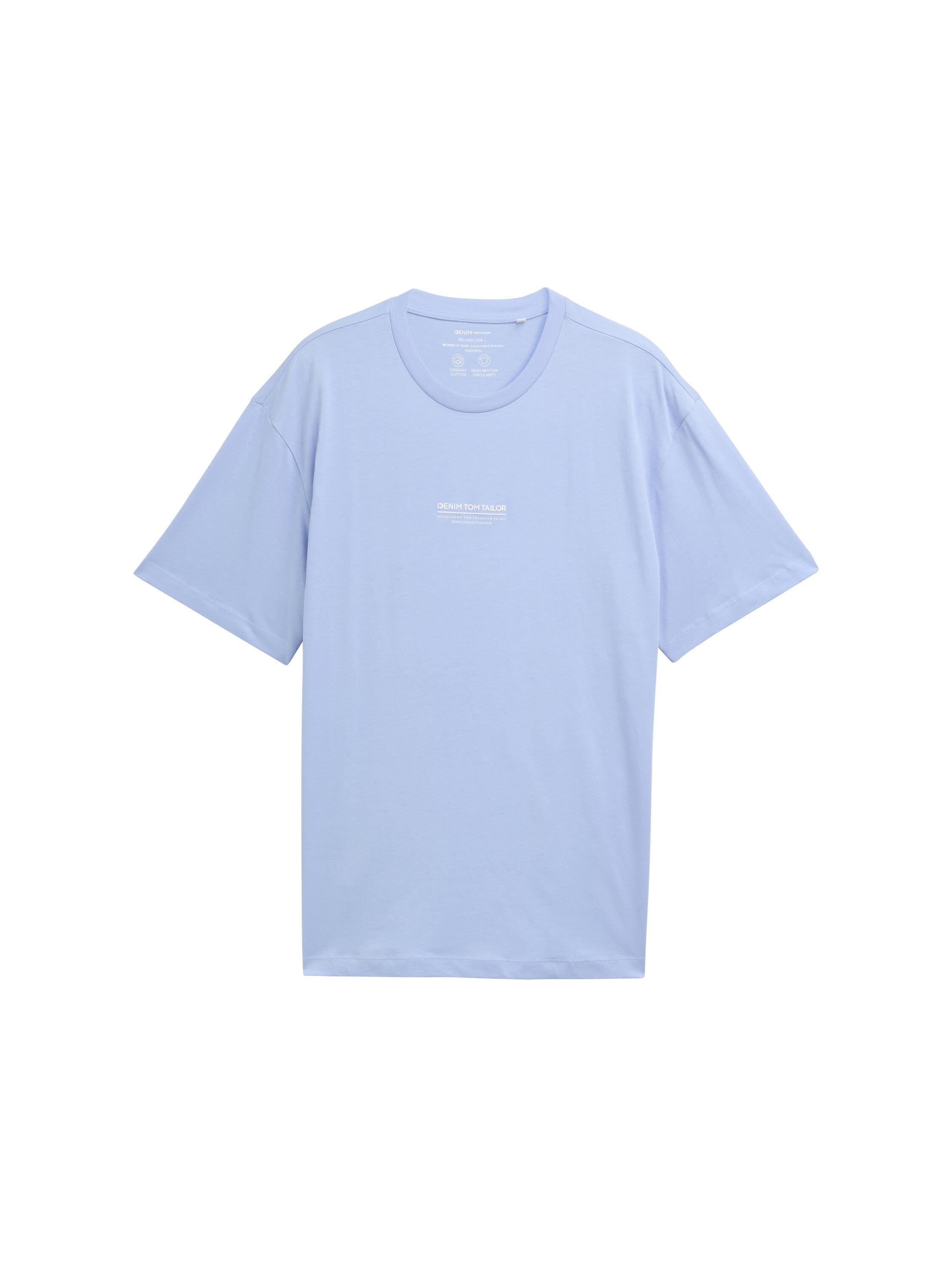 Tom Tailor Relaxed Fit Cotton Blue T-shirt