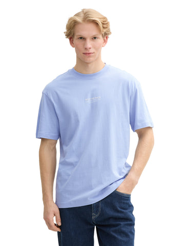 Tom Tailor Relaxed Fit Cotton Blue T-shirt