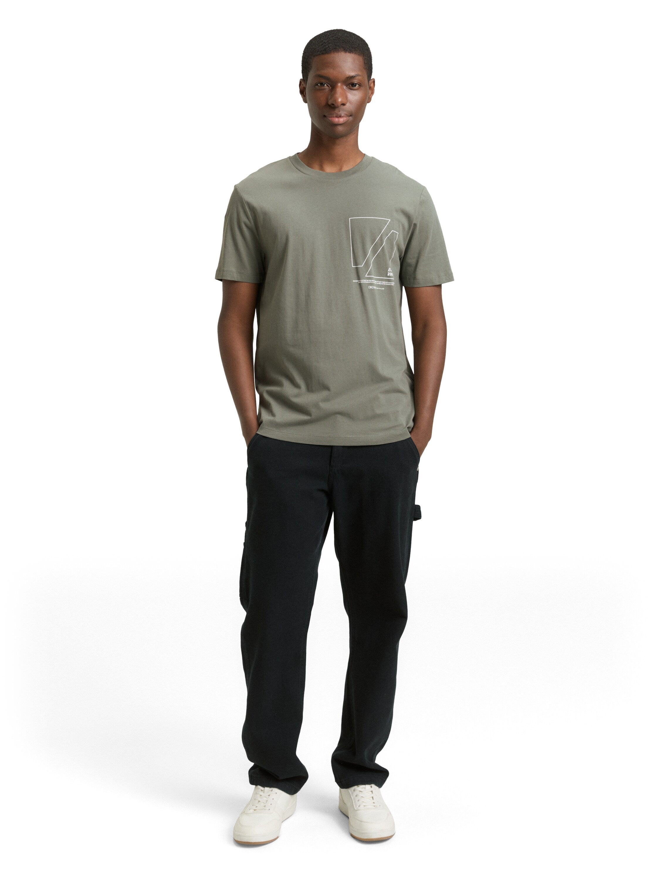 Tom Tailor Olive Short Sleeved T-Shirt