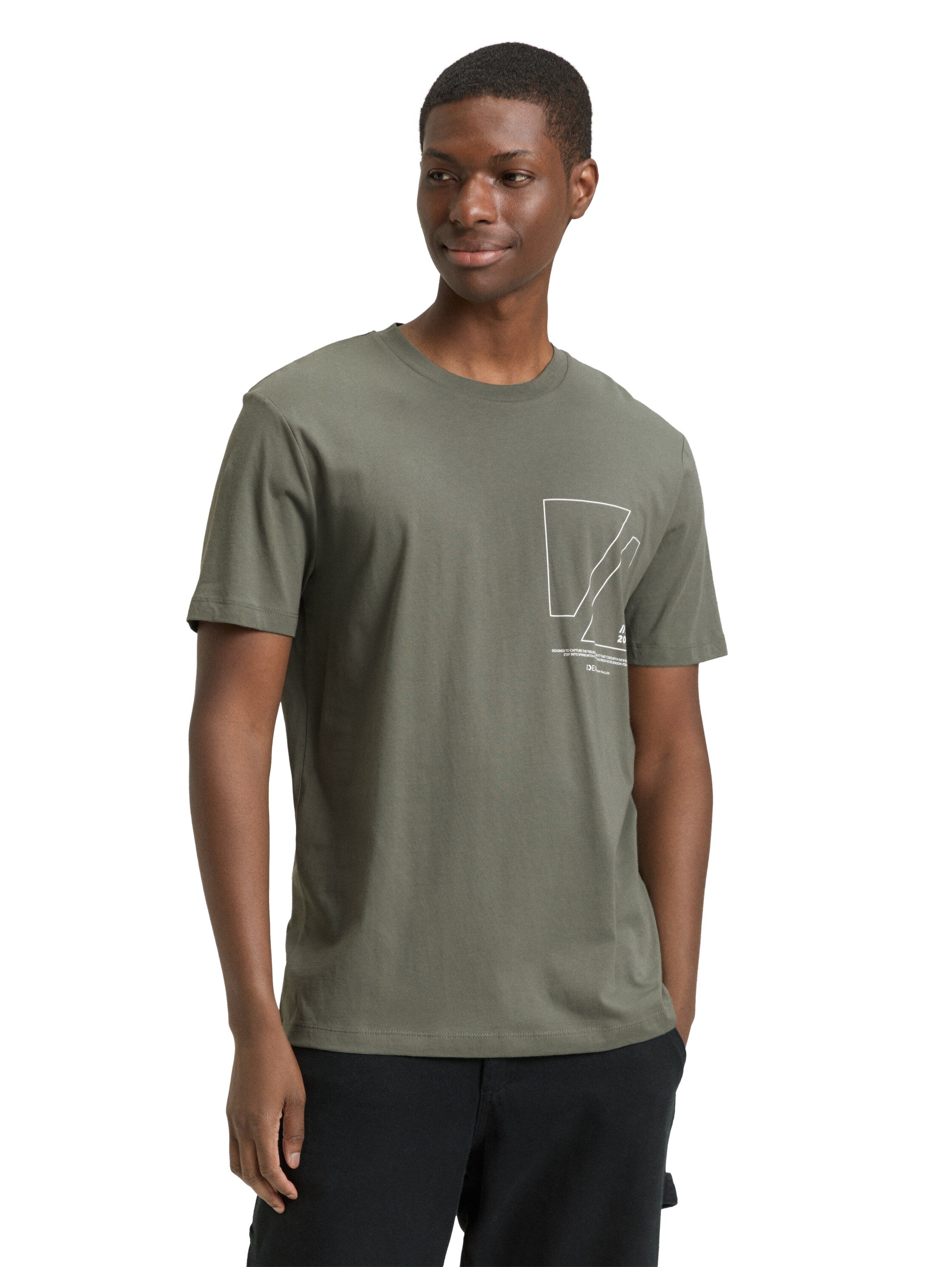 Tom Tailor Olive Short Sleeved T-Shirt