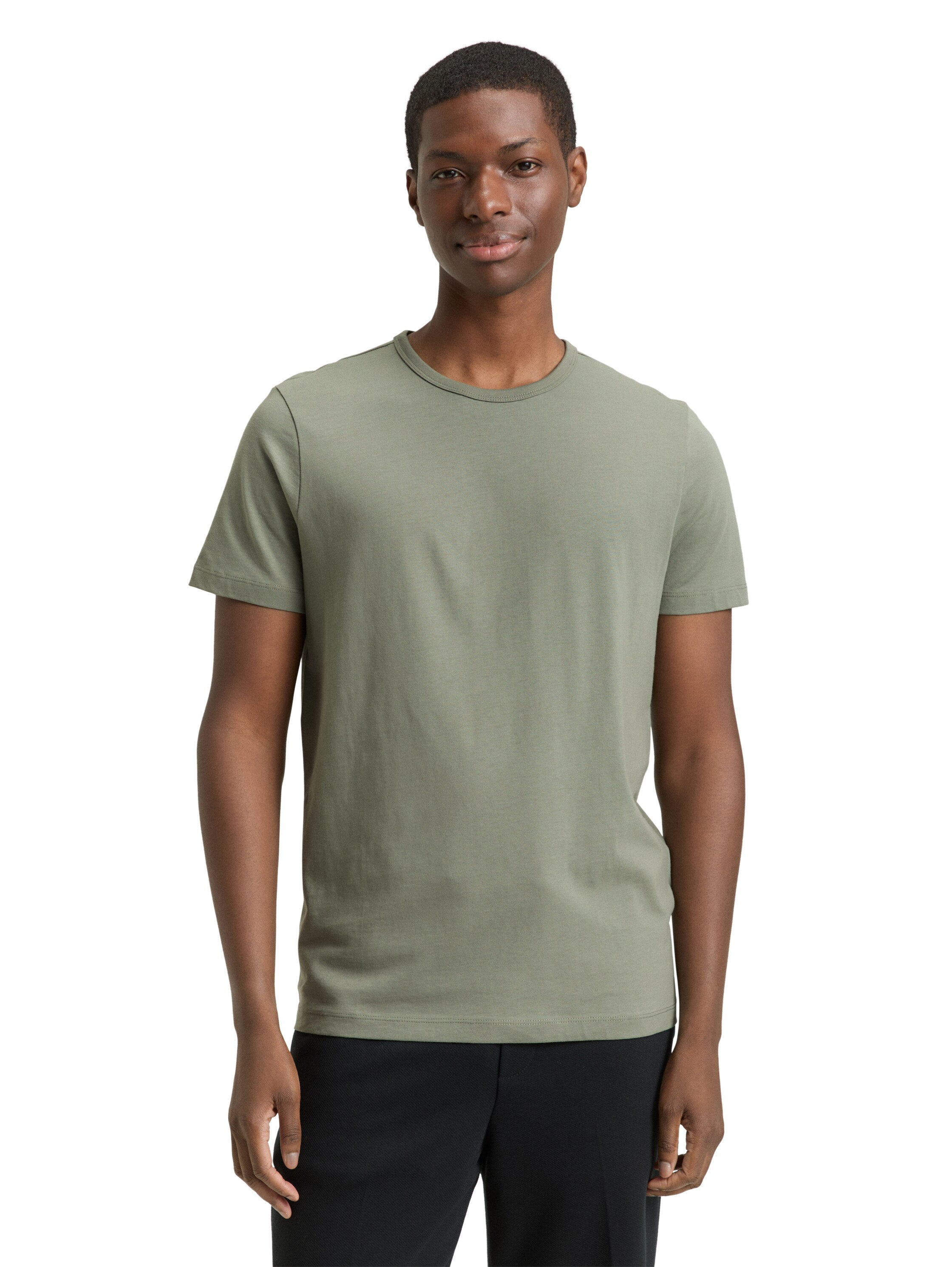 Tom Tailor Olive Cotton T-Shirt
