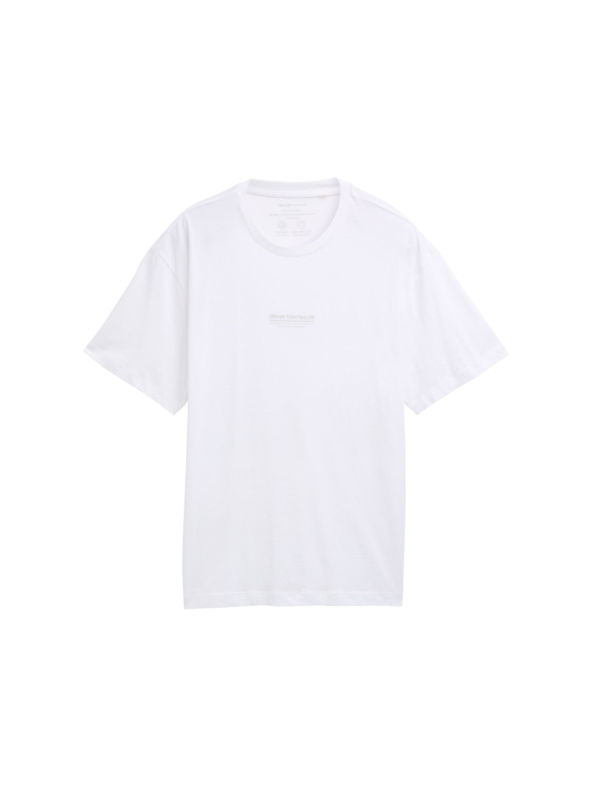 Tom Tailor Relaxed Fit Cotton White T-shirt