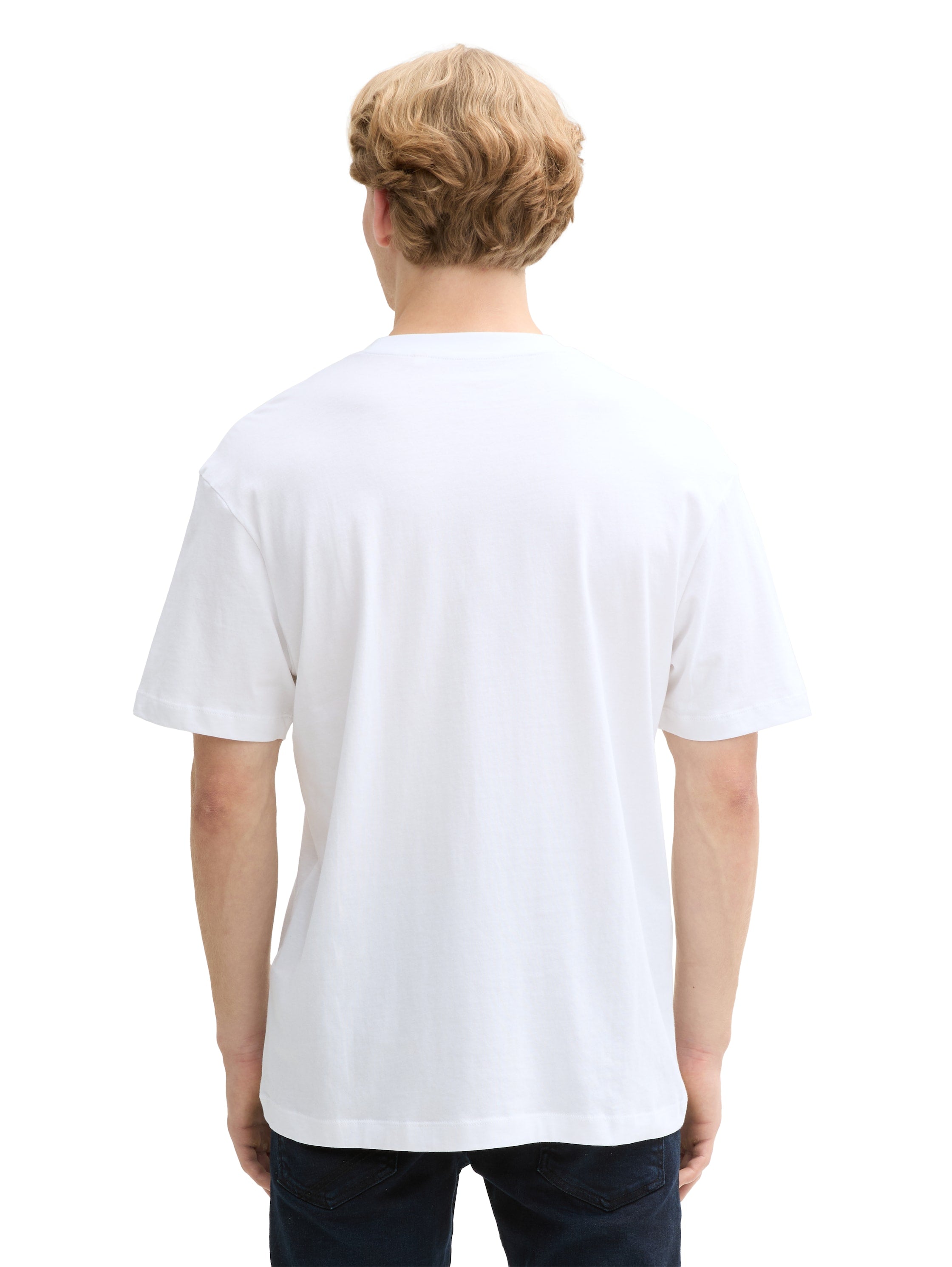 Tom Tailor Relaxed Fit Cotton White T-shirt