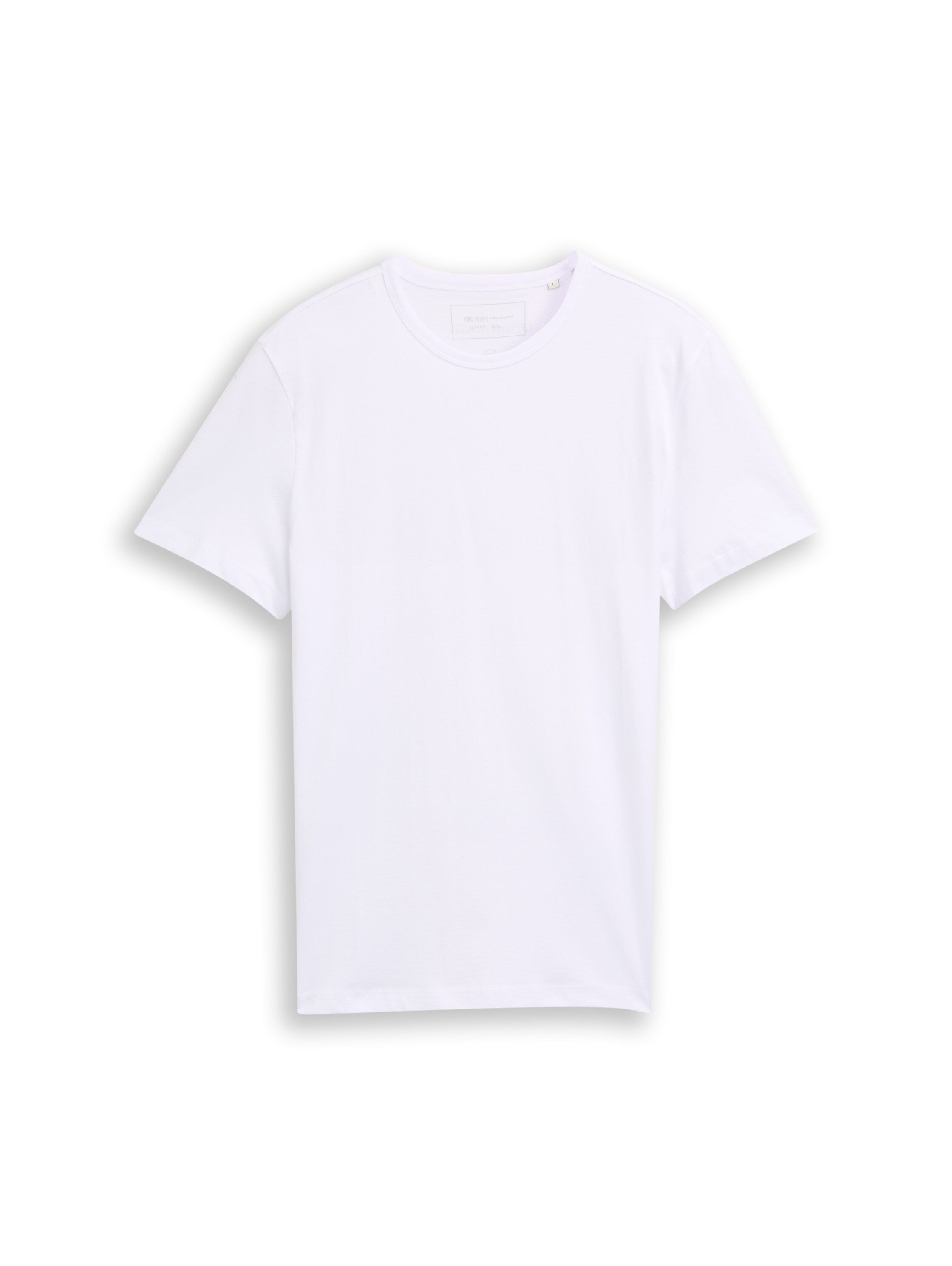 Tom Tailor White Cotton T-Shirt
