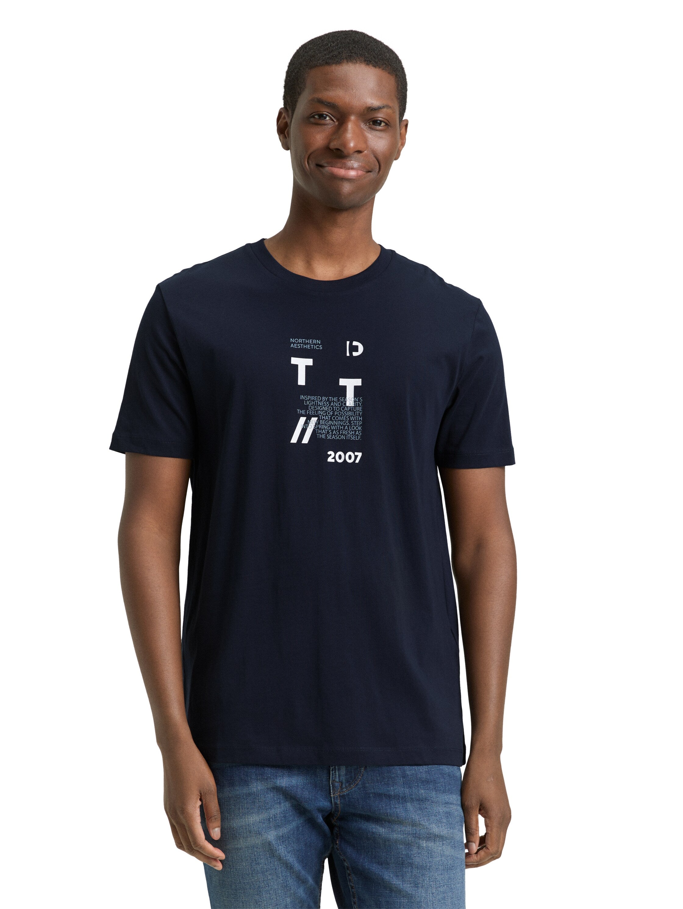 Tom Tailor Navy Short Sleeved T-Shirt