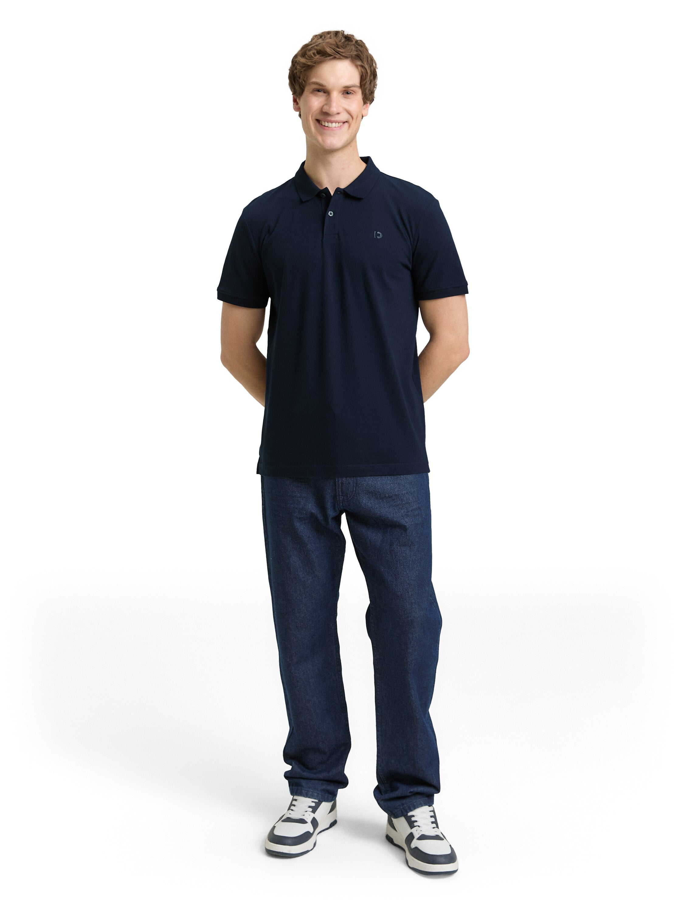 Tom Tailor Navy Cotton Polo
