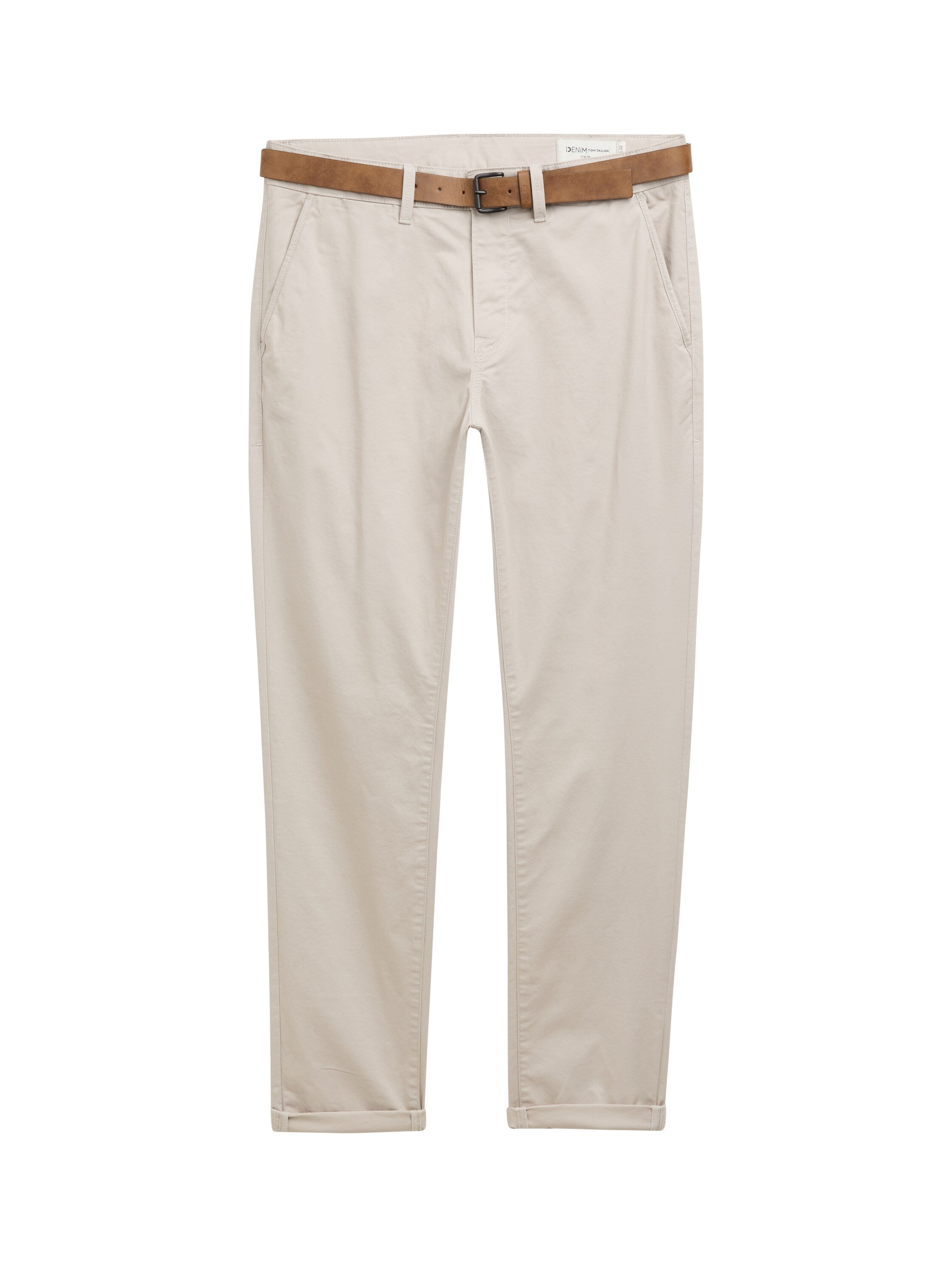 Tom Tailor Slim Fit Beige Chino With Belt