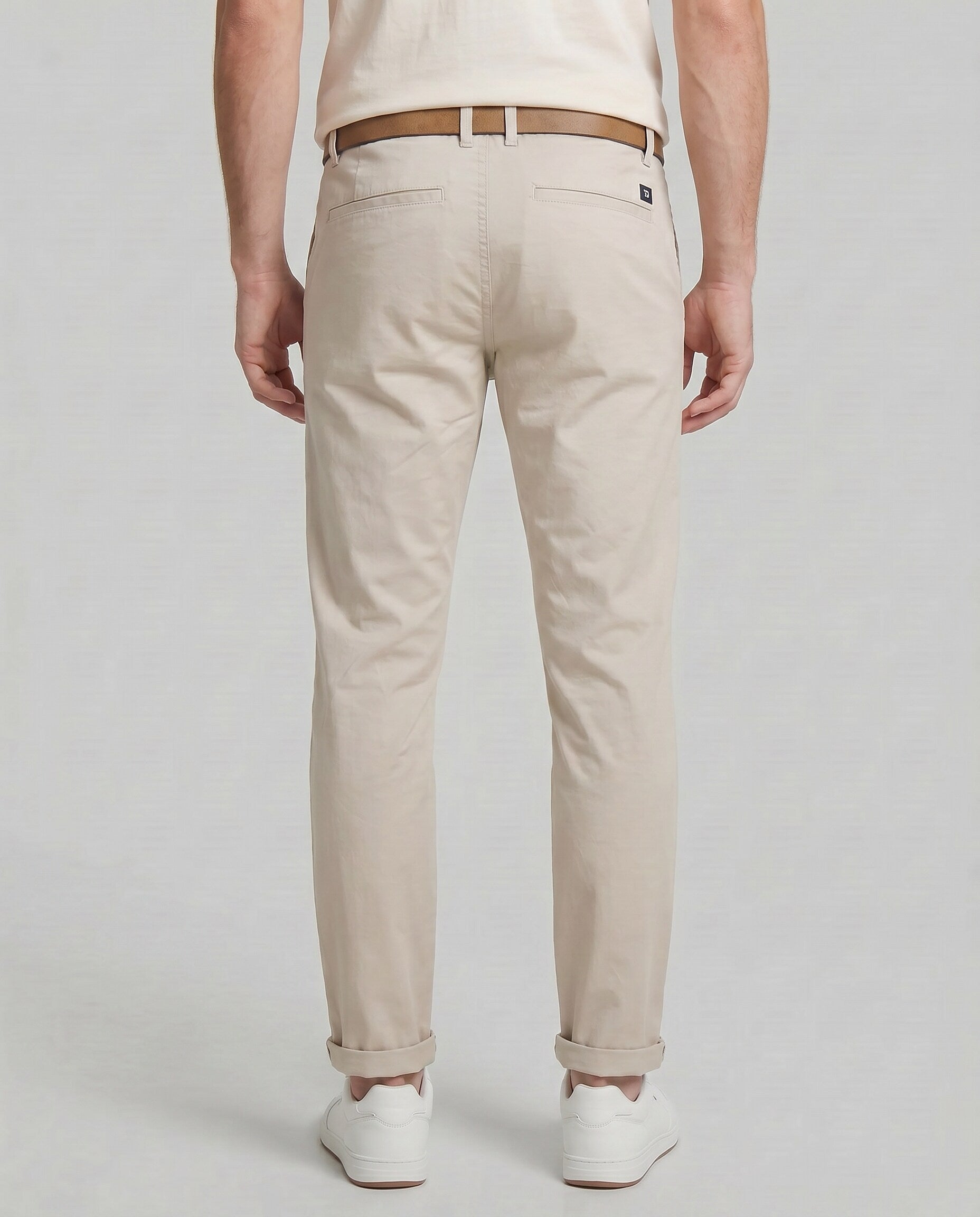 Tom Tailor Slim Fit Beige Chino With Belt
