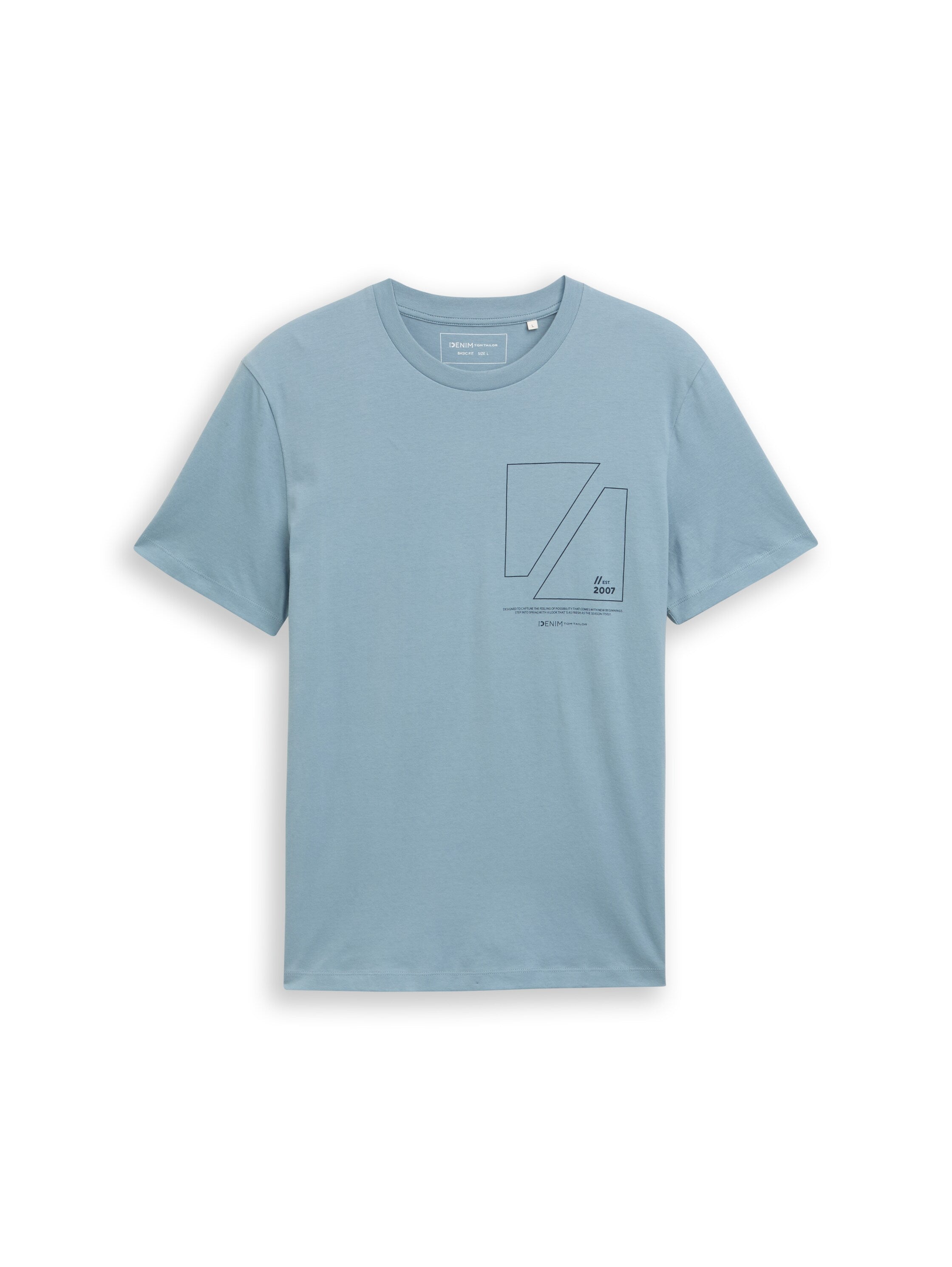 Tom Tailor Blue Short Sleeved T-Shirt