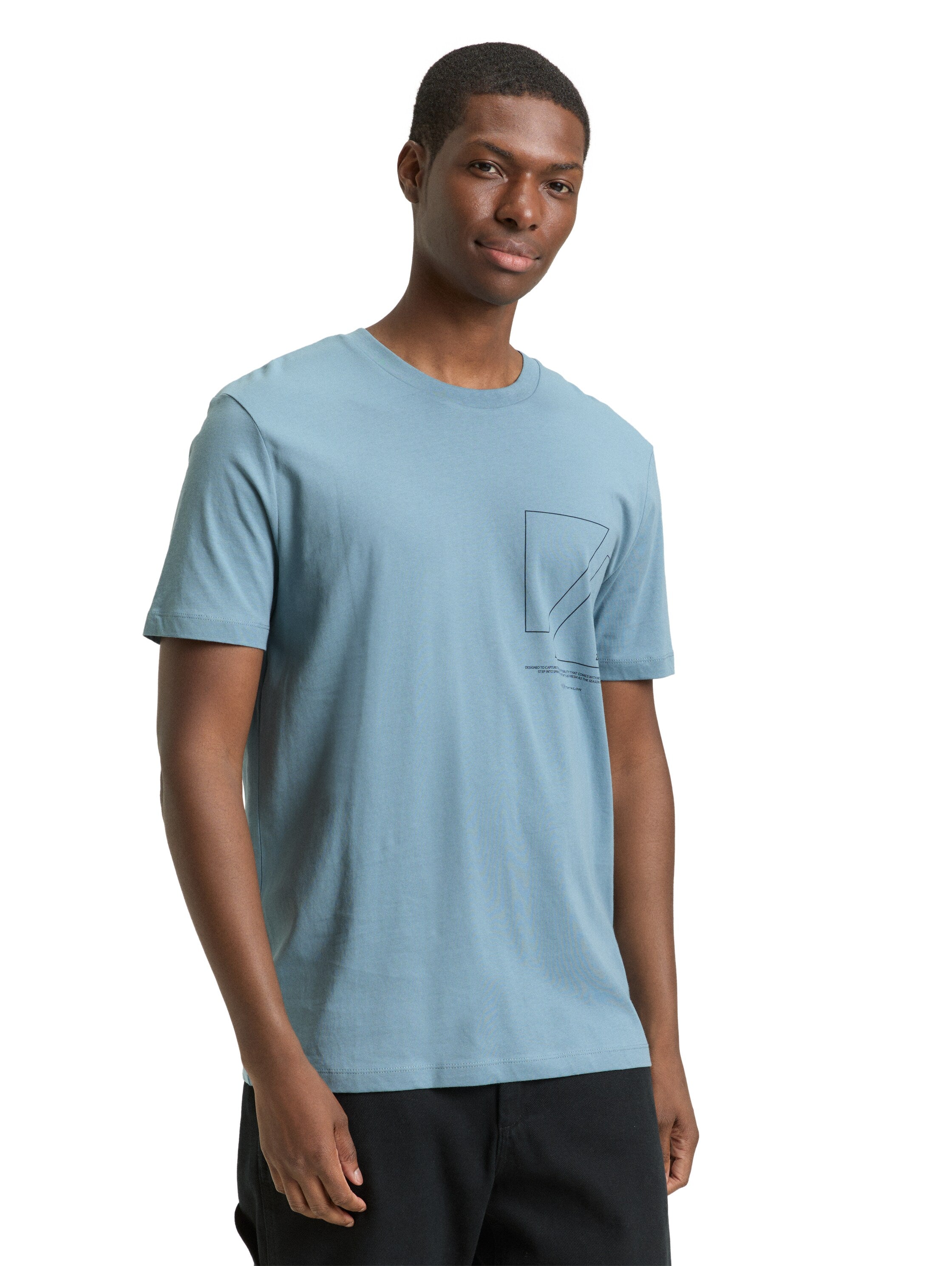 Tom Tailor Blue Short Sleeved T-Shirt