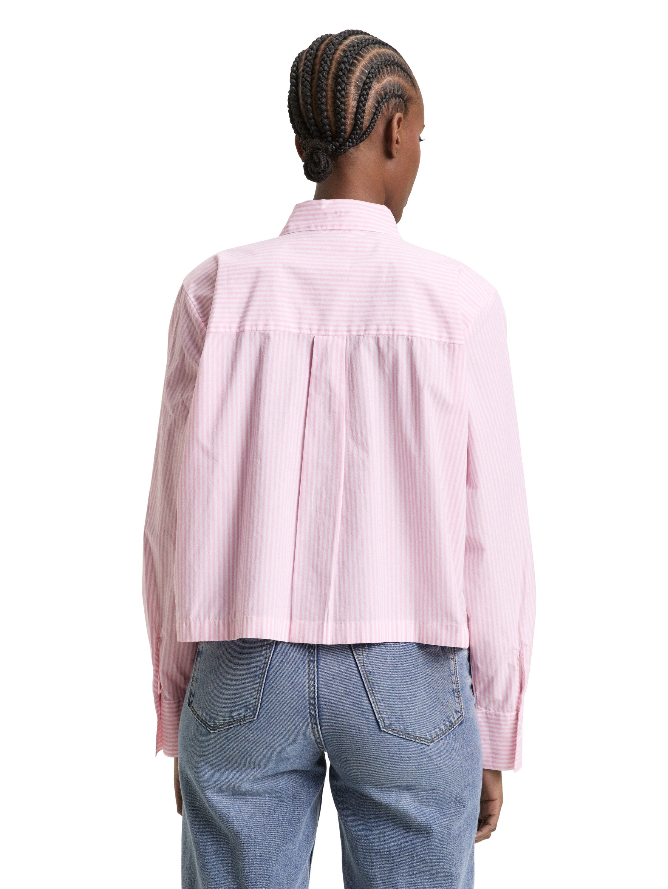 Tom Tailor Pink White Stripes Shirt