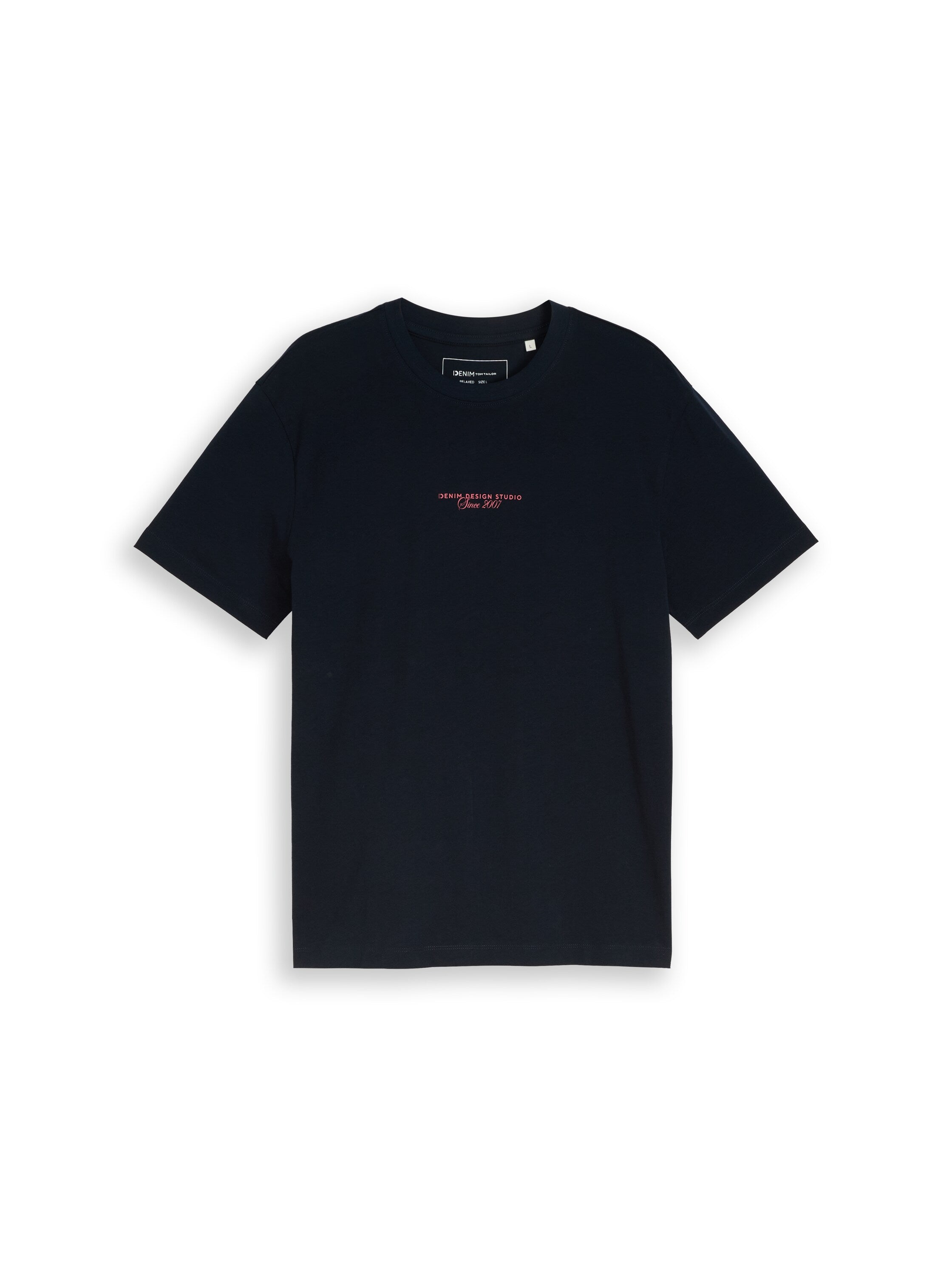 Tom Tailor Navy T-Shirt With Back Print