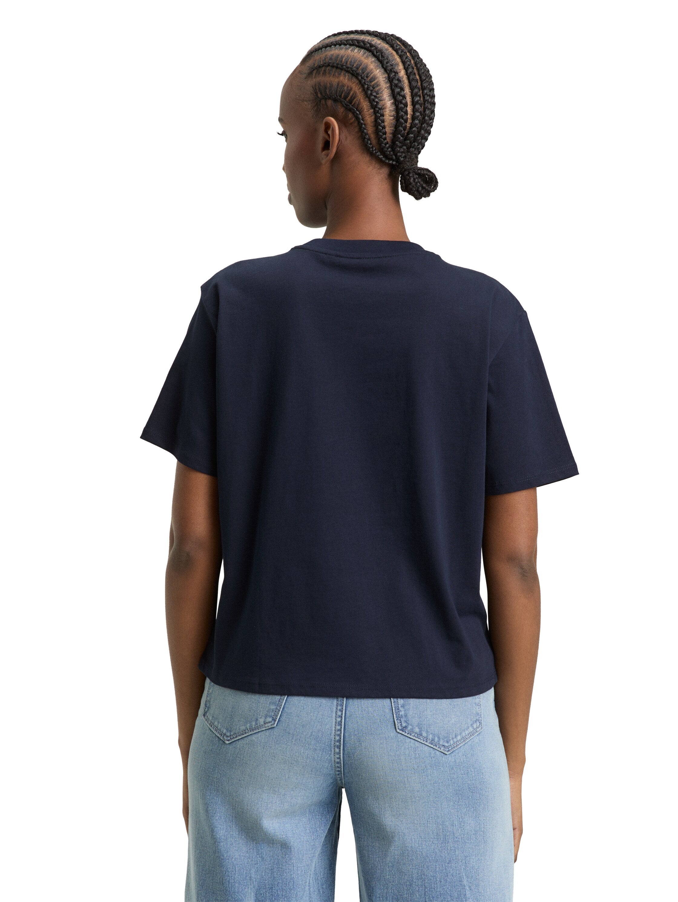 Tom Tailor Navy T-Shirt With Small Front Design