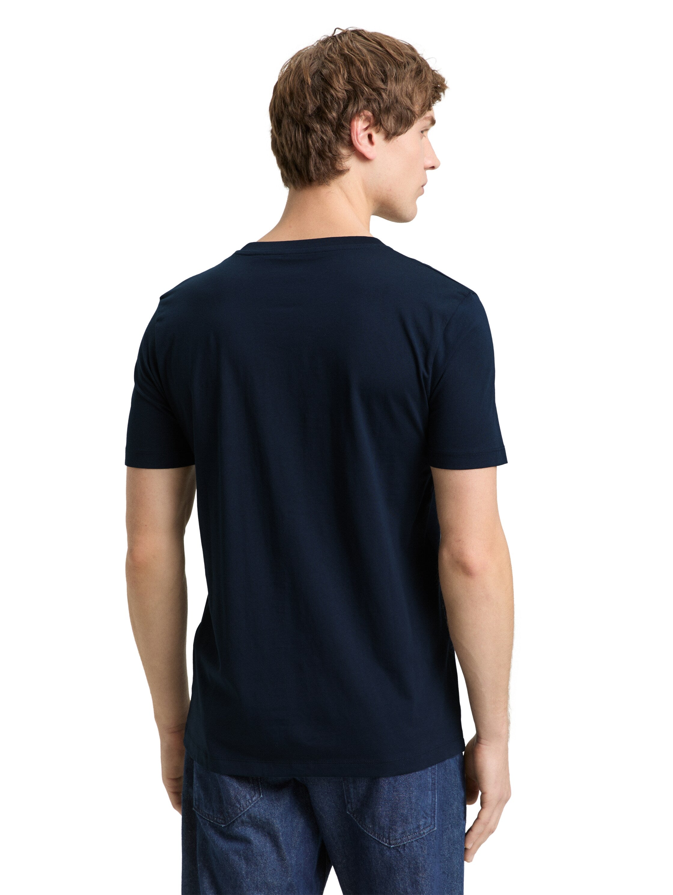 Tom Tailor Short Sleeved Navy T-Shirt