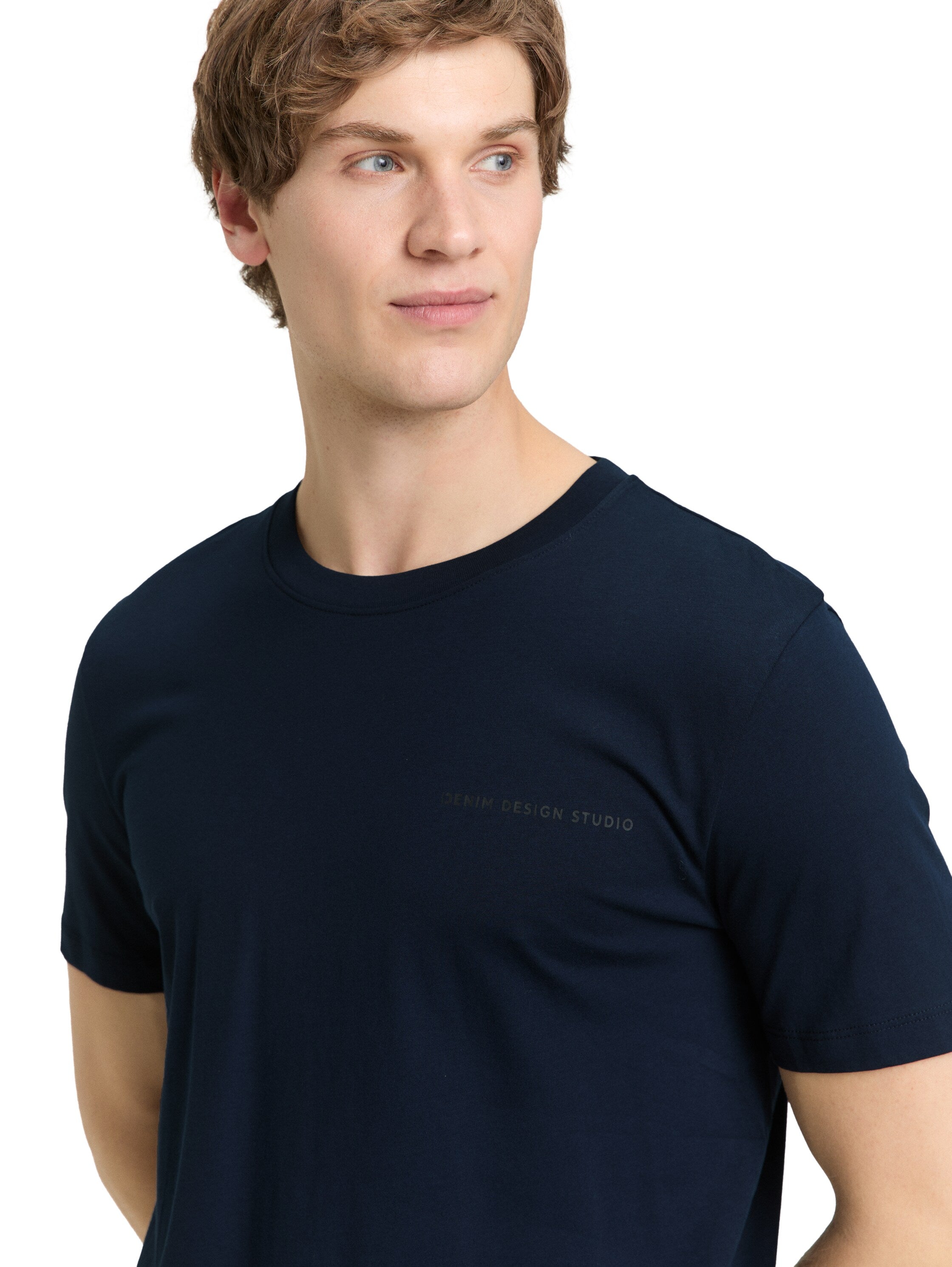 Tom Tailor Short Sleeved Navy T-Shirt