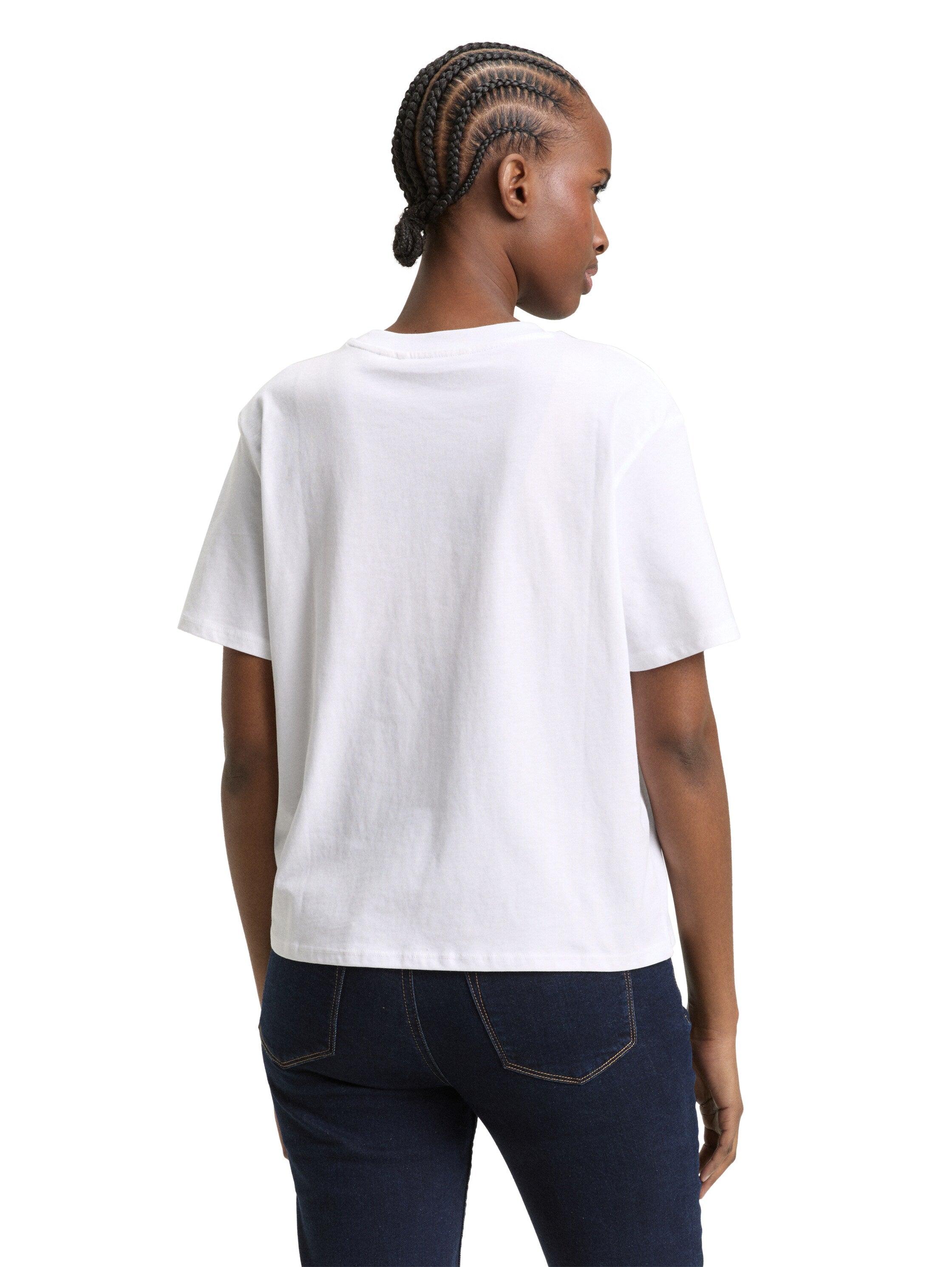 Tom Tailor White T-Shirt With Small Front Design