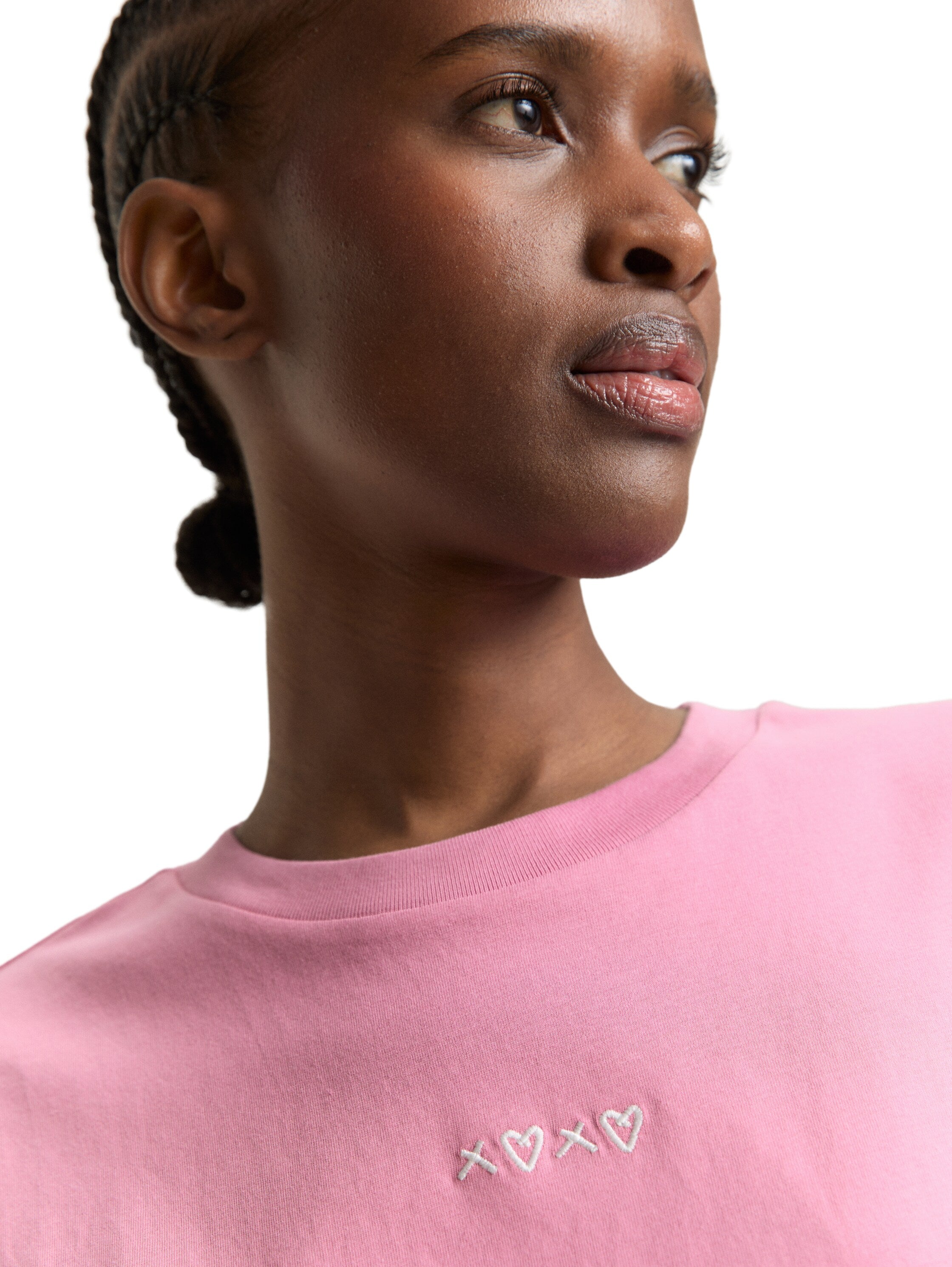 Tom Tailor Pink T-Shirt With Small Front Design