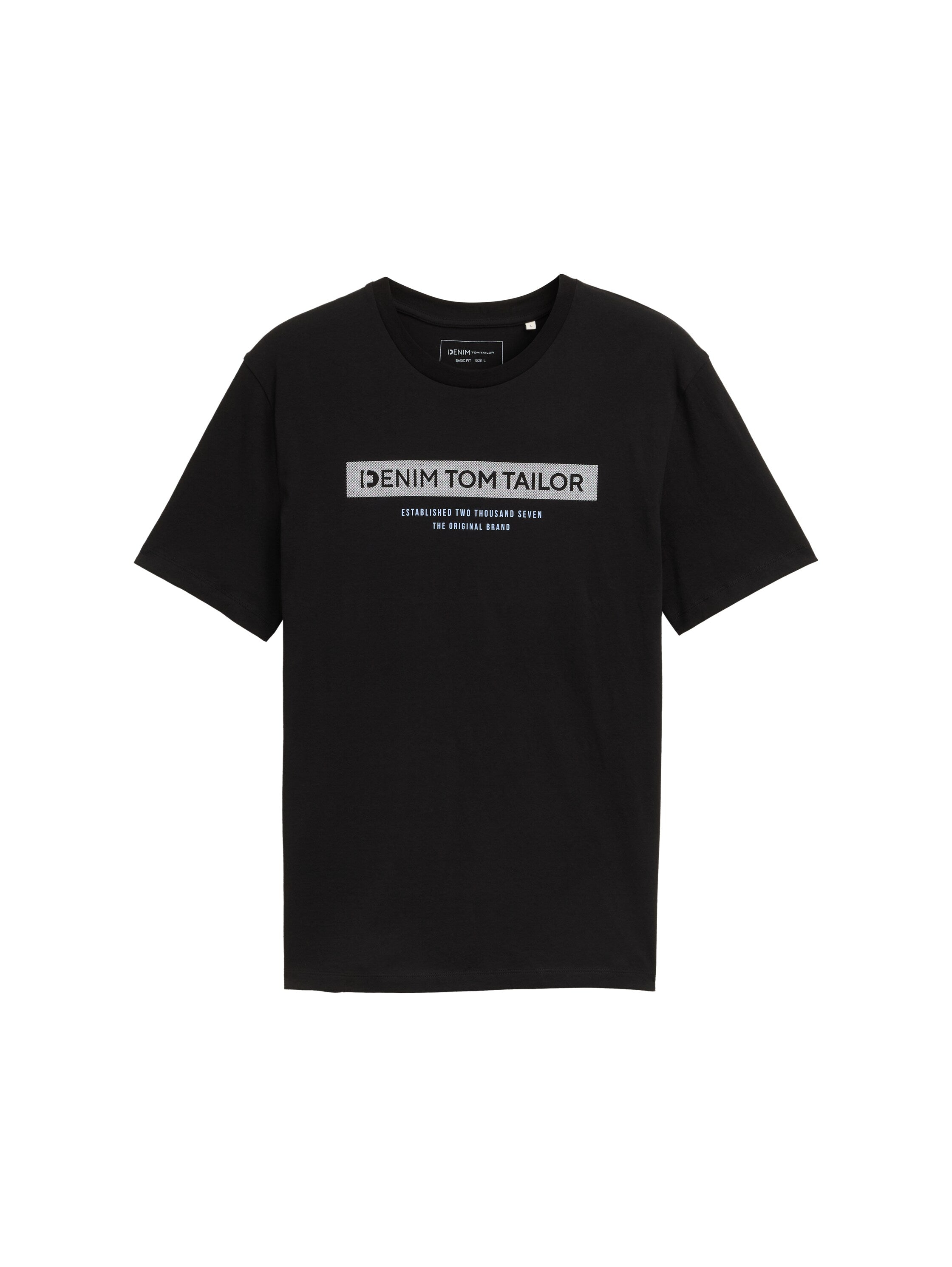 Tom Tailor Black Short Sleeved T-Shirt