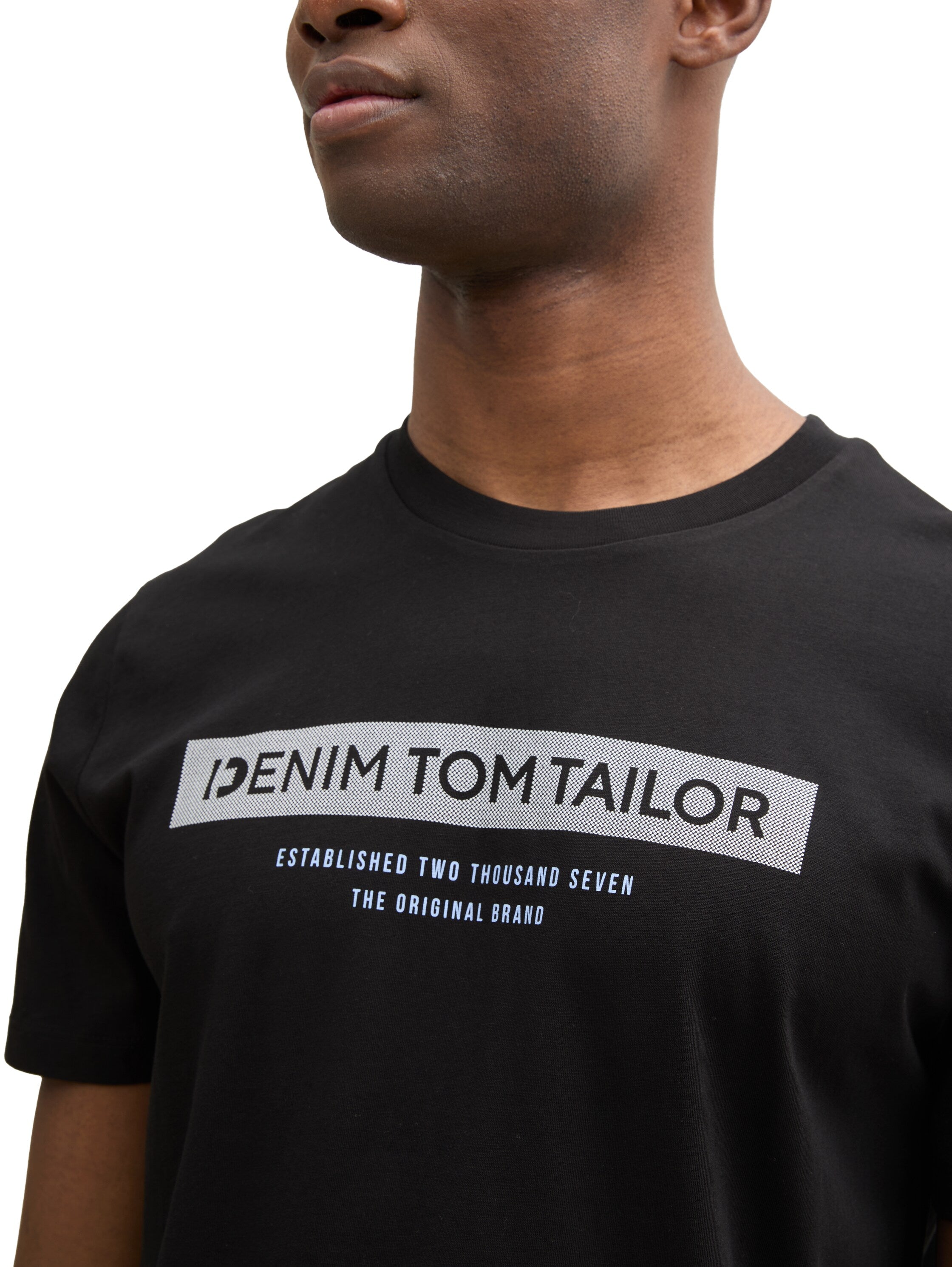Tom Tailor Black Short Sleeved T-Shirt