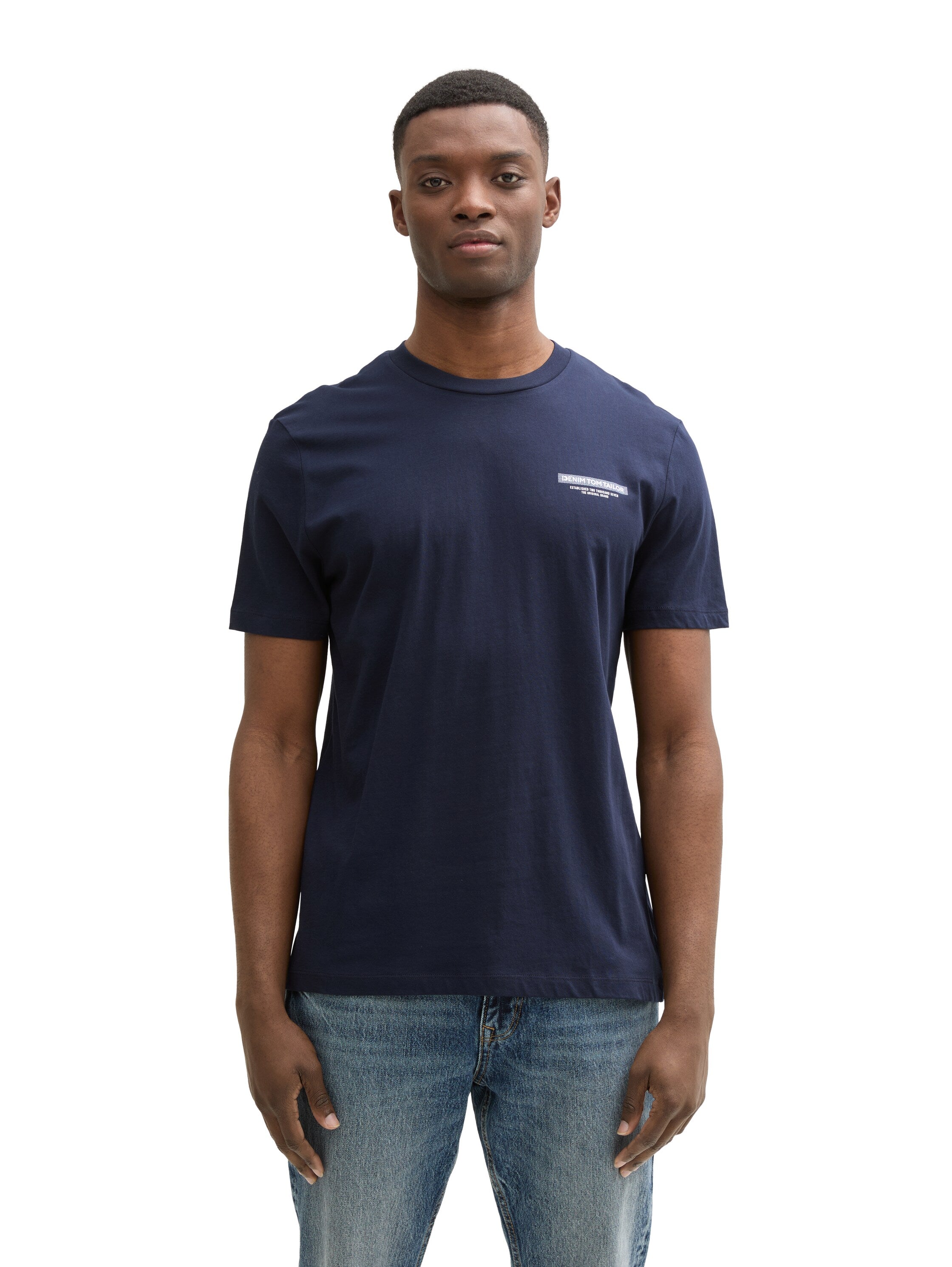 Tom Tailor Navy Short Sleeved T-Shirt