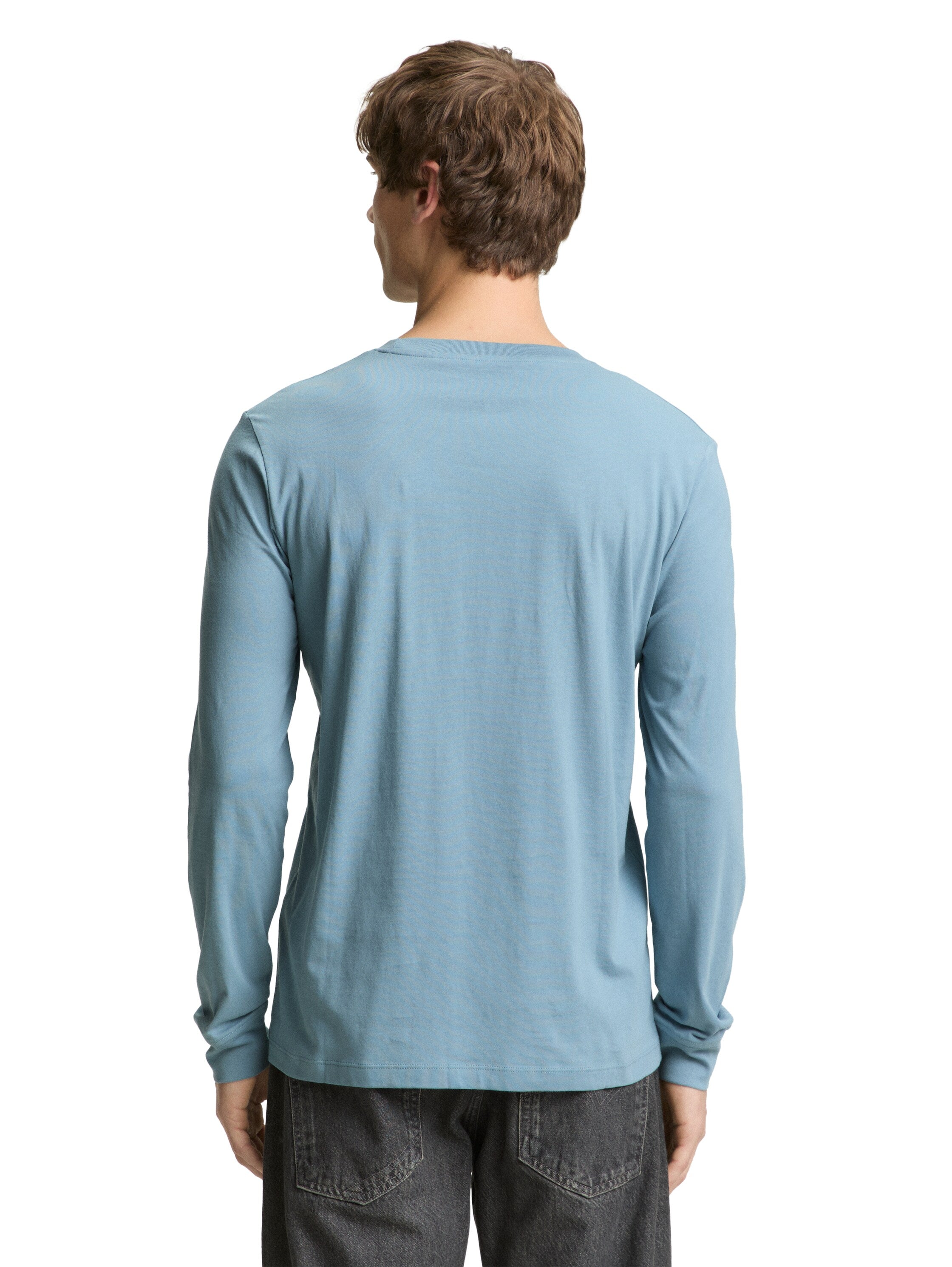 Tom Tailor Long Sleeved Blue T-Shirt