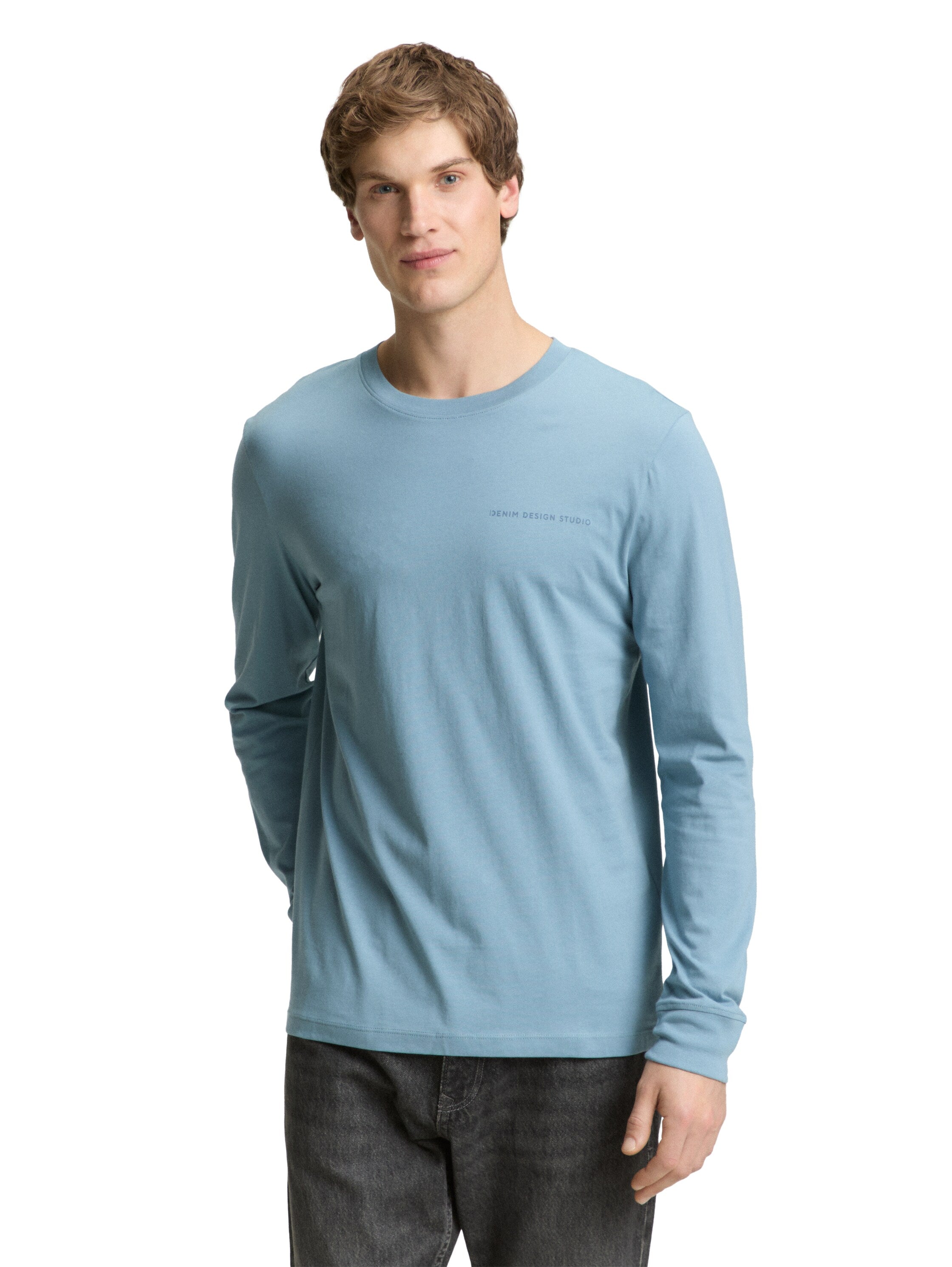 Tom Tailor Long Sleeved Blue T-Shirt