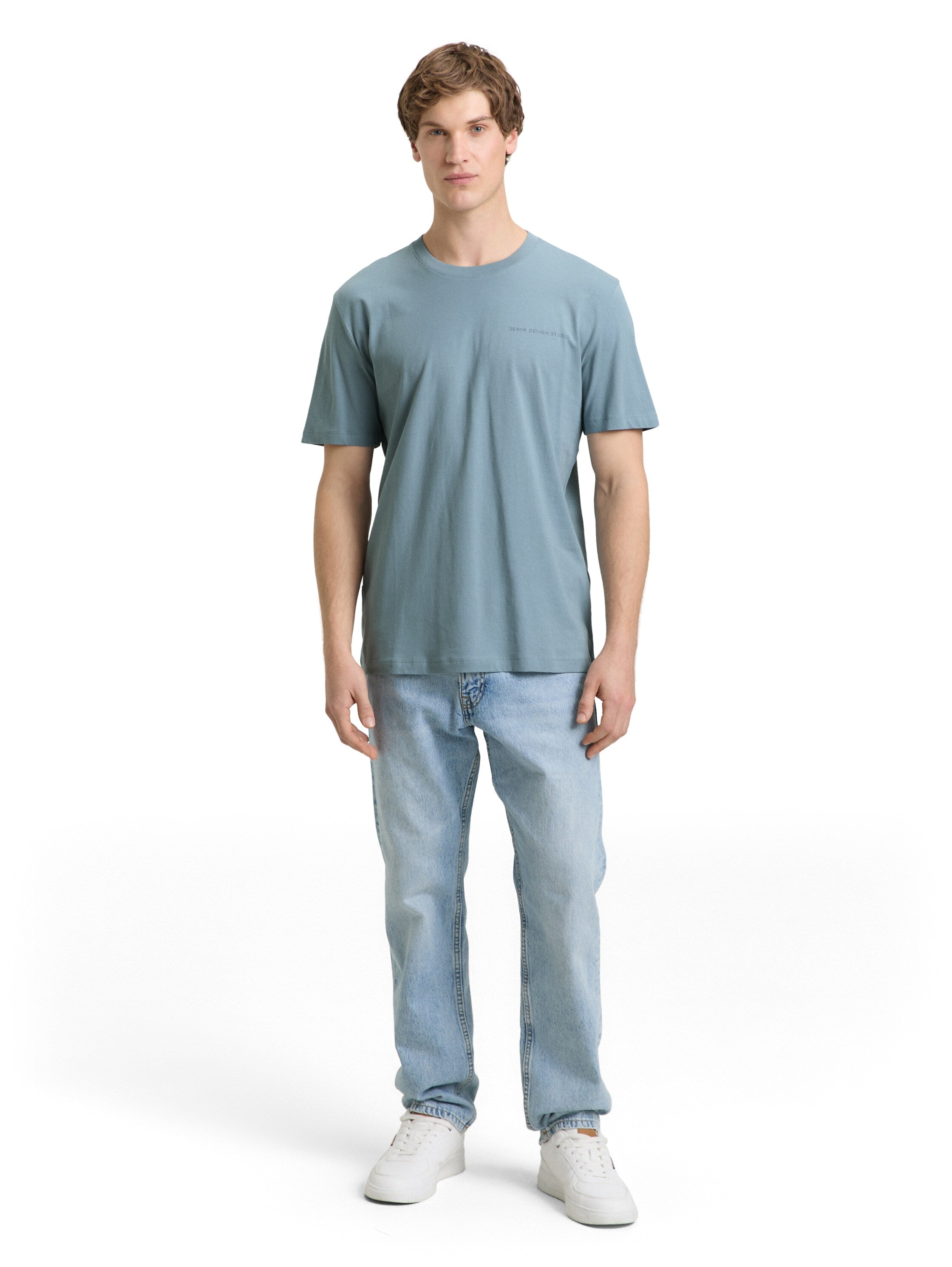 Tom Tailor Short Sleeved Blue T-Shirt