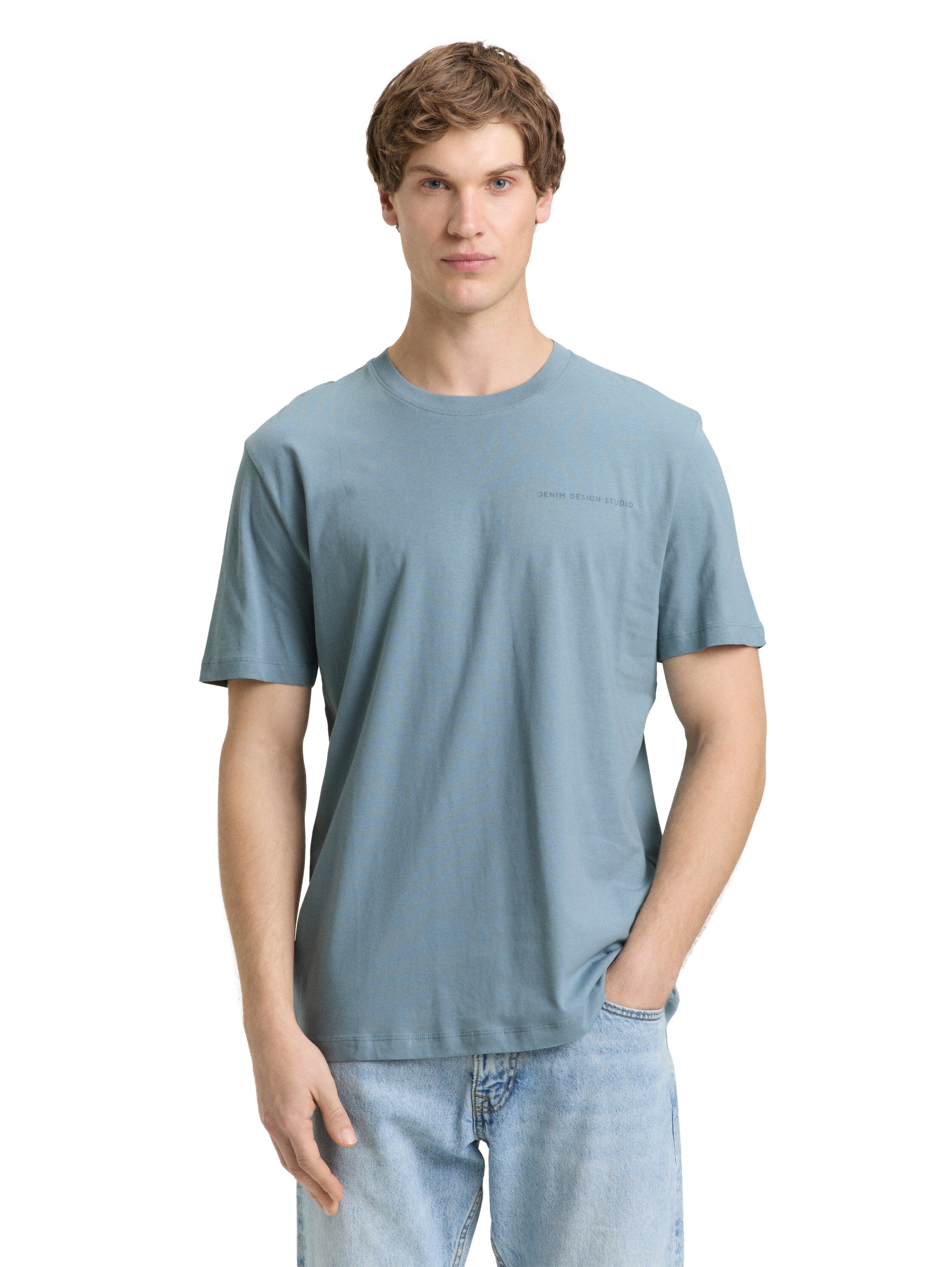 Tom Tailor Short Sleeved Blue T-Shirt