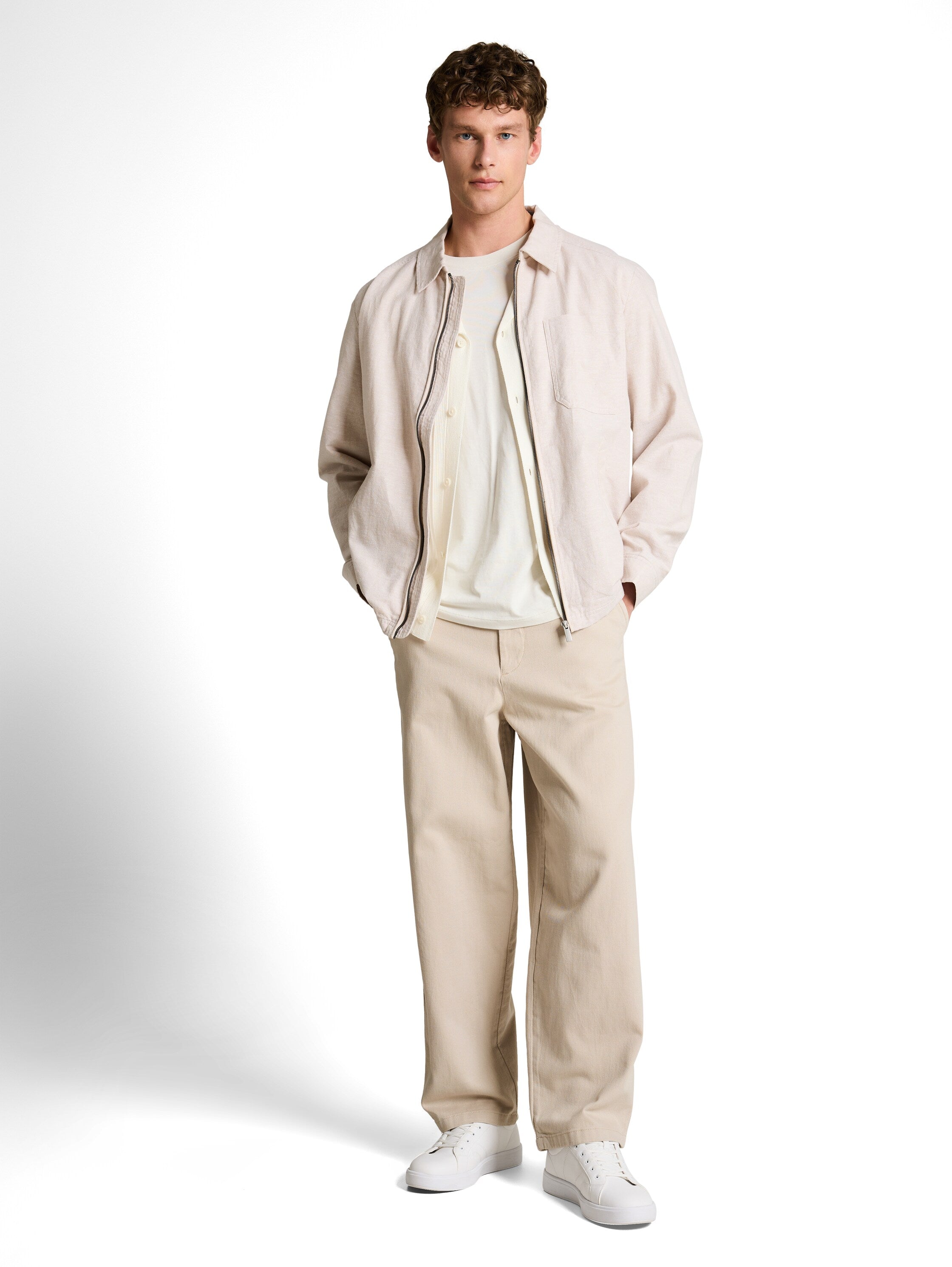 Tom Tailor Straight-Leg Beige Pant
