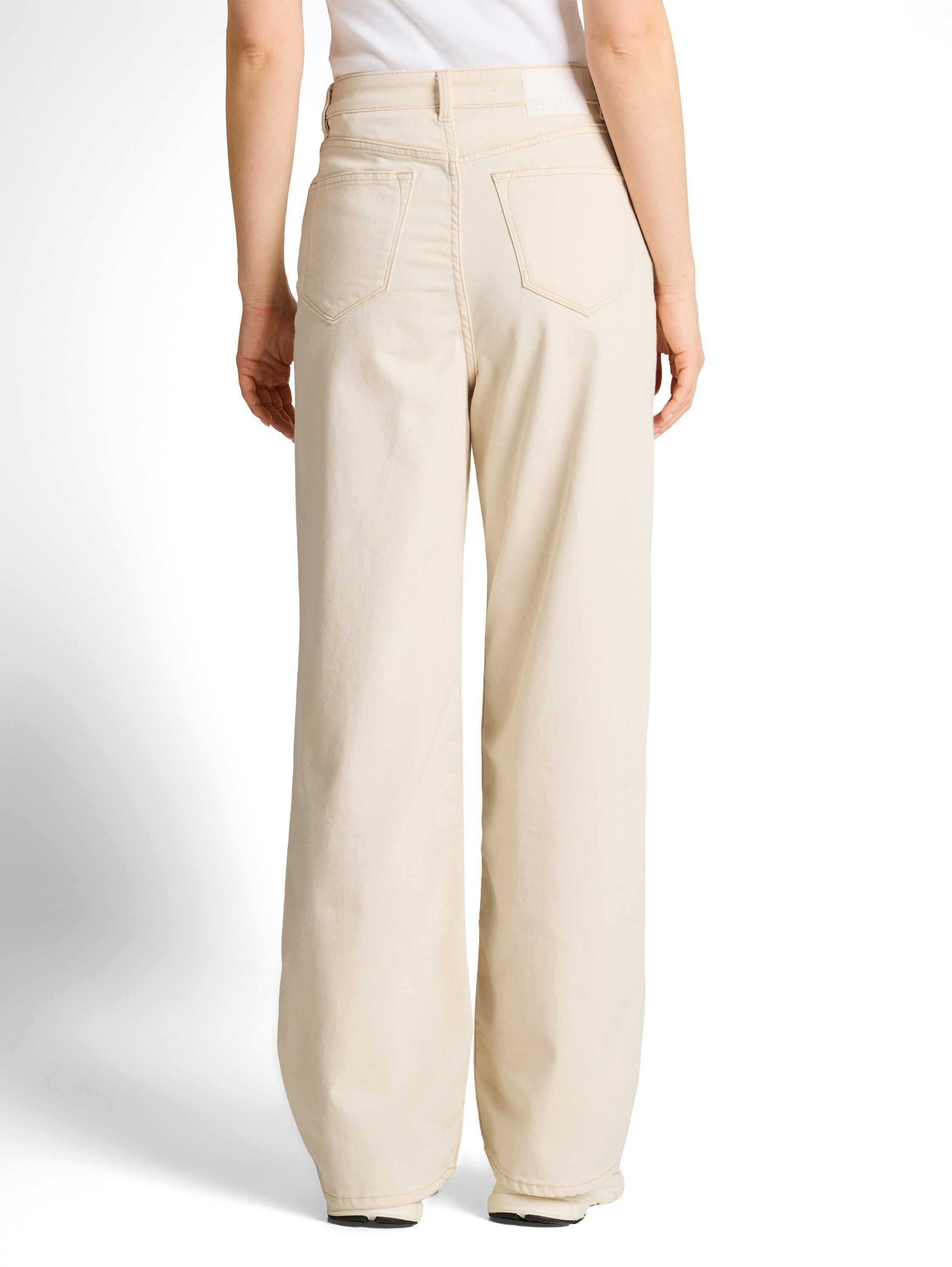 Tom Tailor Beige Wide High-Waisted Jeans