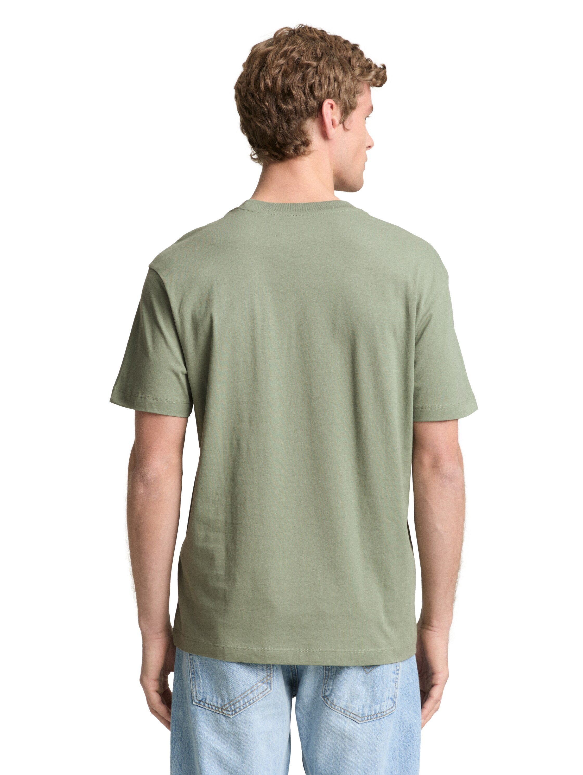 Tom Tailor Olive Relaxed Fit Cotton T-shirt