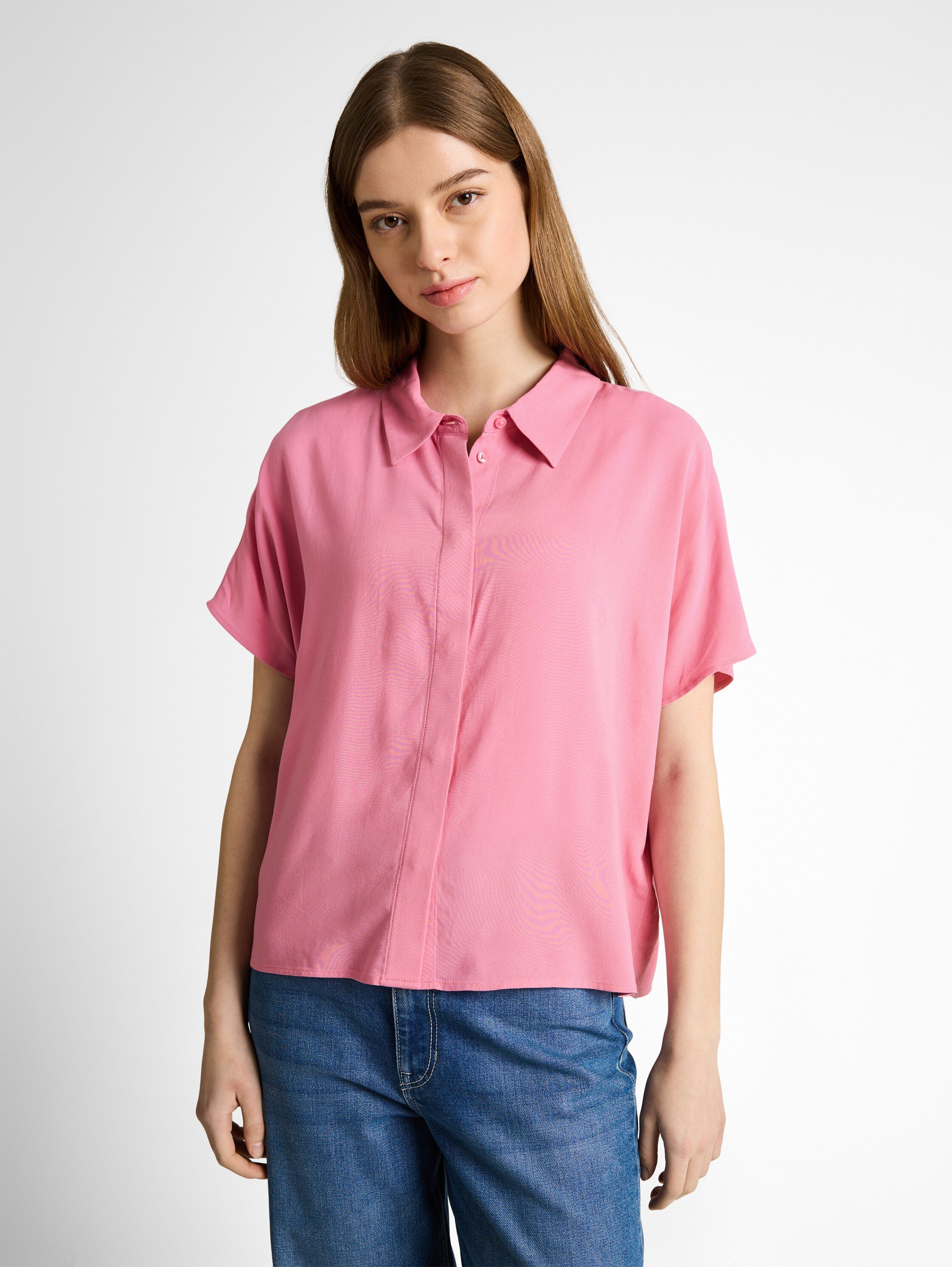 Tom Tailor Pink Short Sleeved Shirt