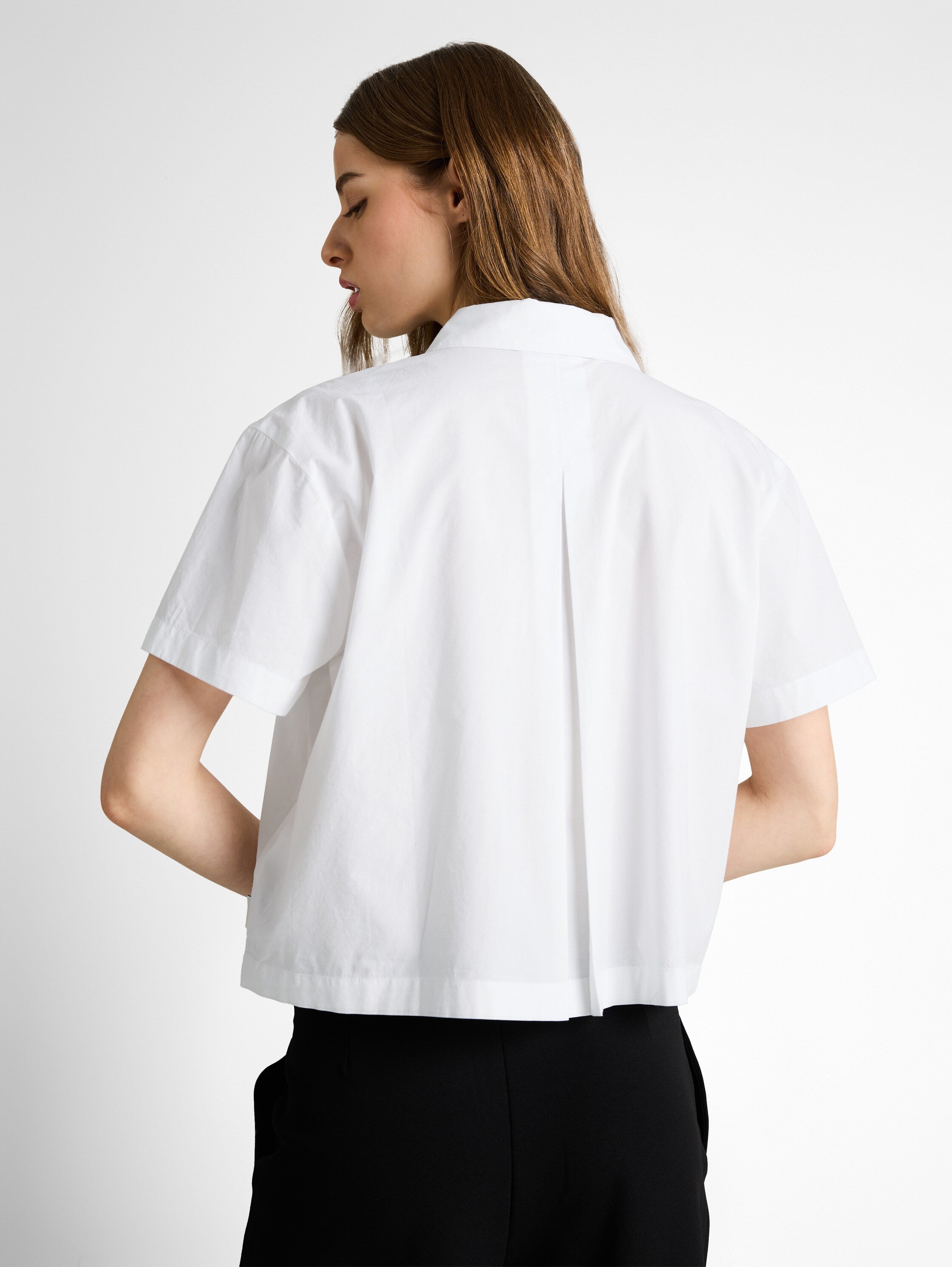 Tom Tailor White Boxy Fit Cotton Blouse